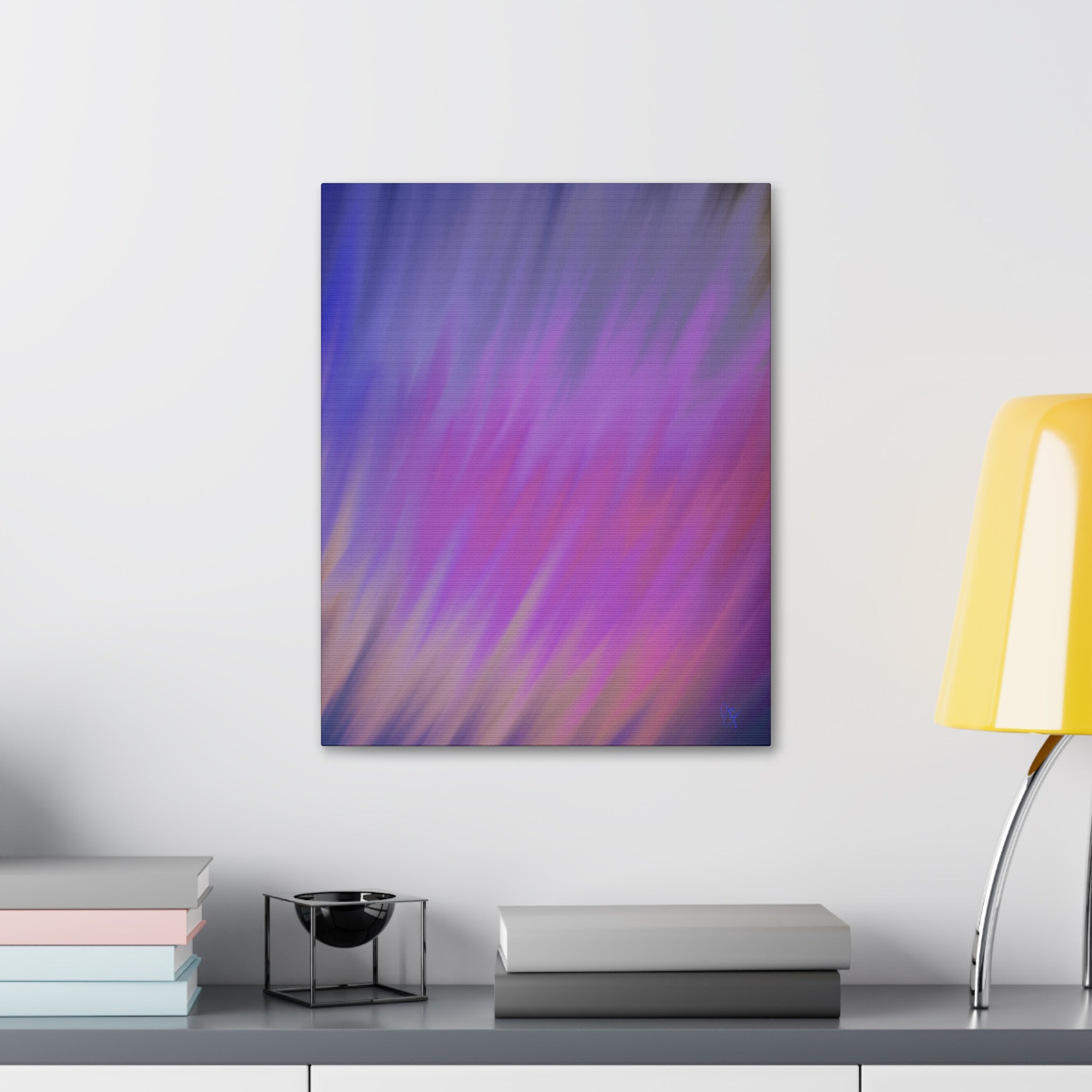 Abstract Purple Gradient Canvas Wall Art — Stretched 1.5"