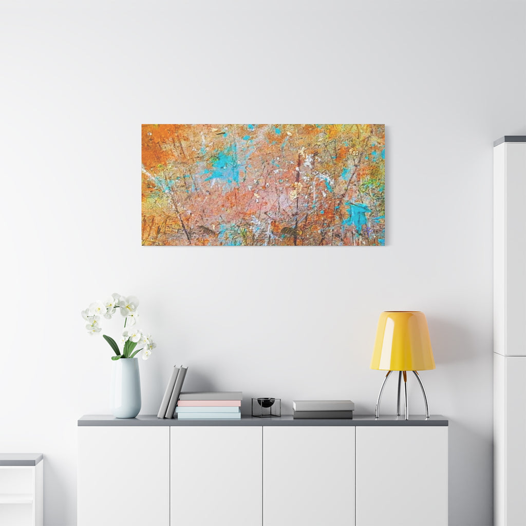 Matte Canvas Wall Art — 'Walk in the Woods' Abstract by Angie Jones (Stretched 1.25")