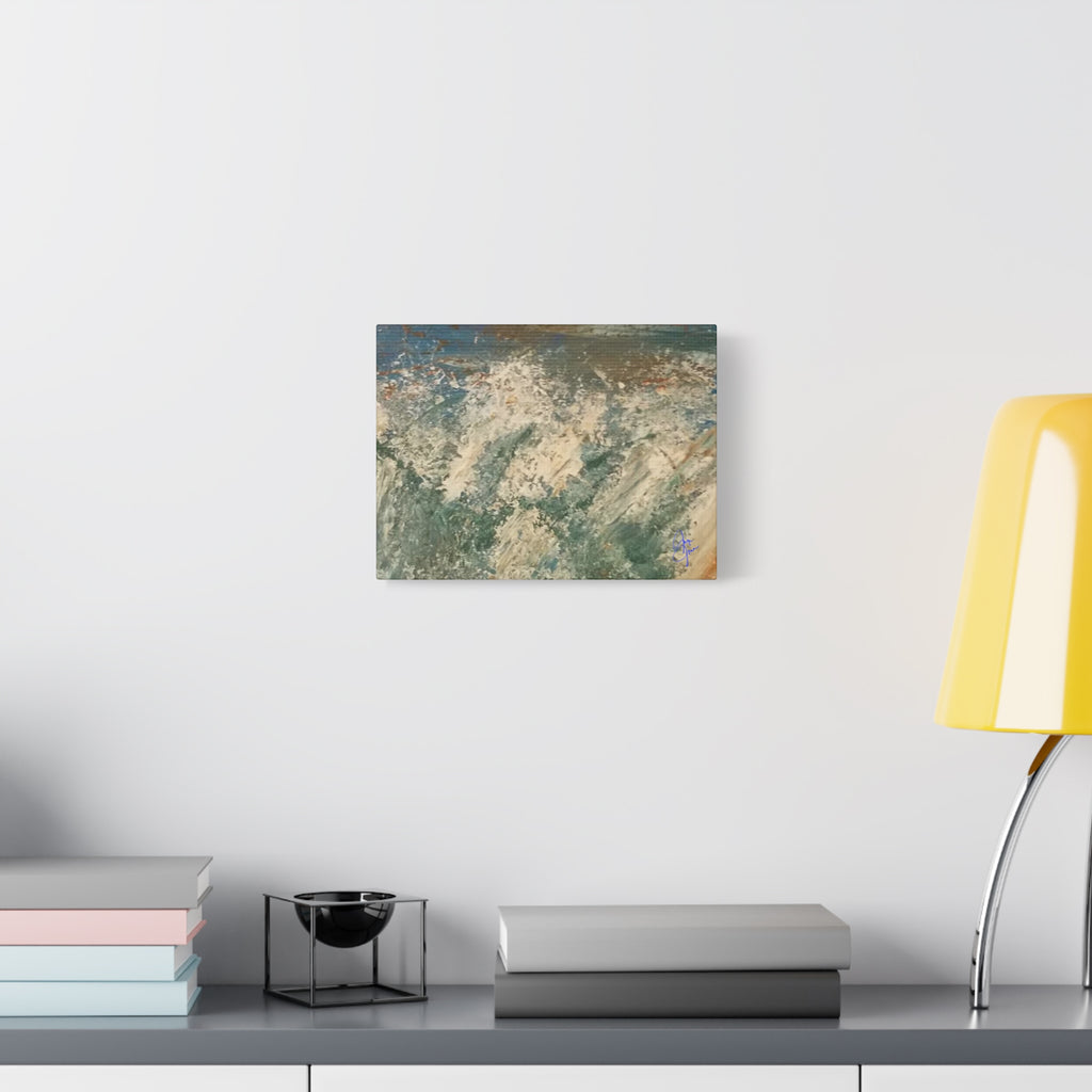 Abstract Ocean Wave Canvas Print — Matte Stretched 1.25"