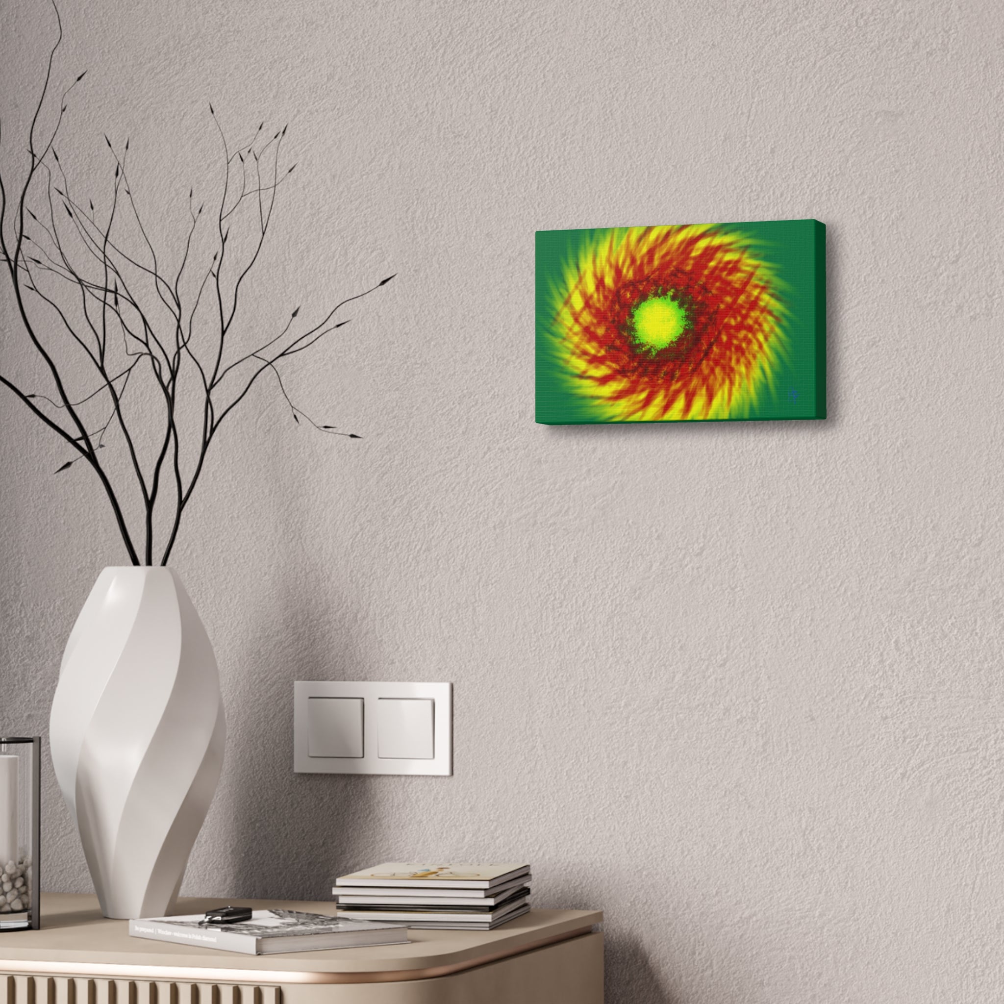 Glowing Blossom Canvas Stretched 1.5"
