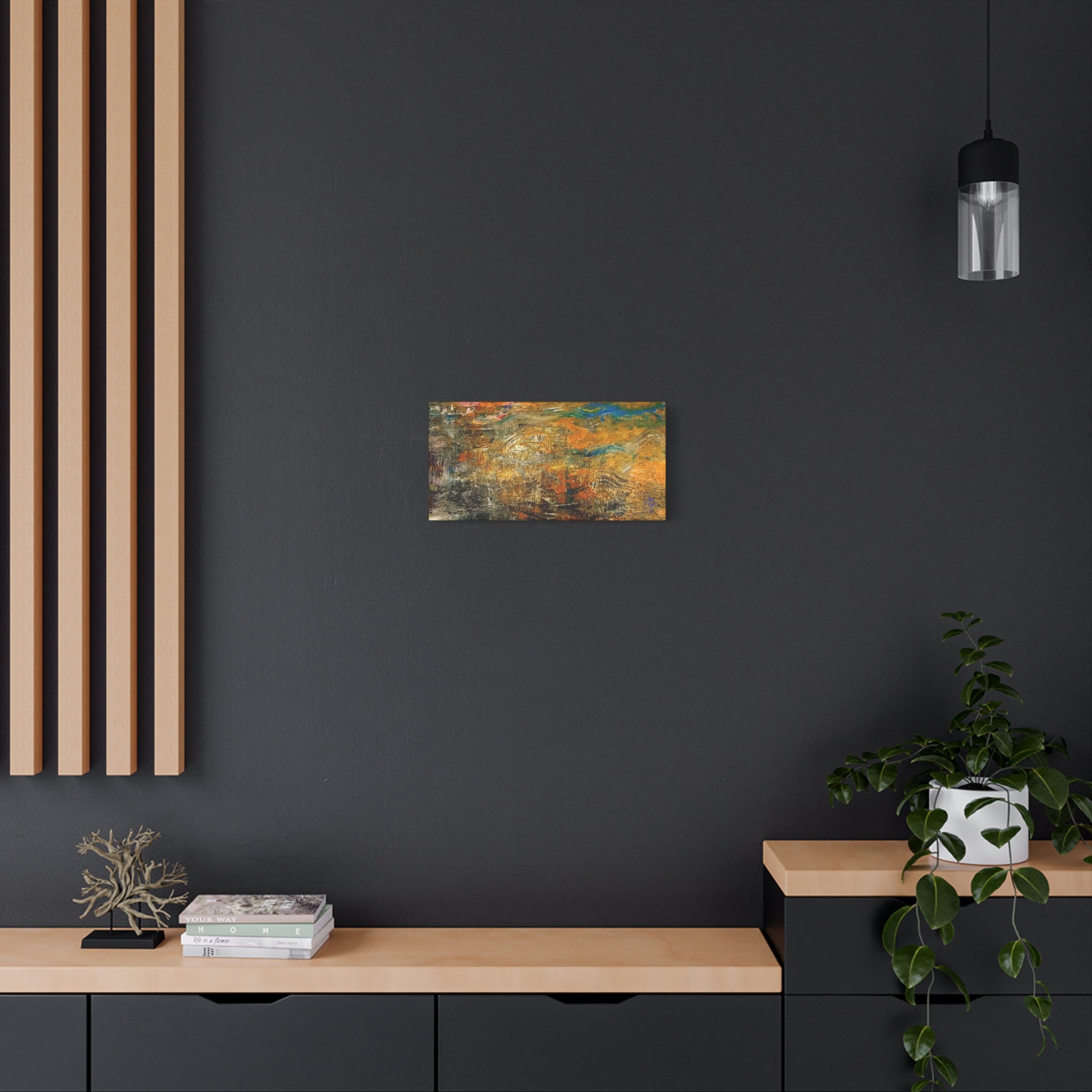 Abstract Autumn Texture Matte Canvas Print — Stretched Wall Art