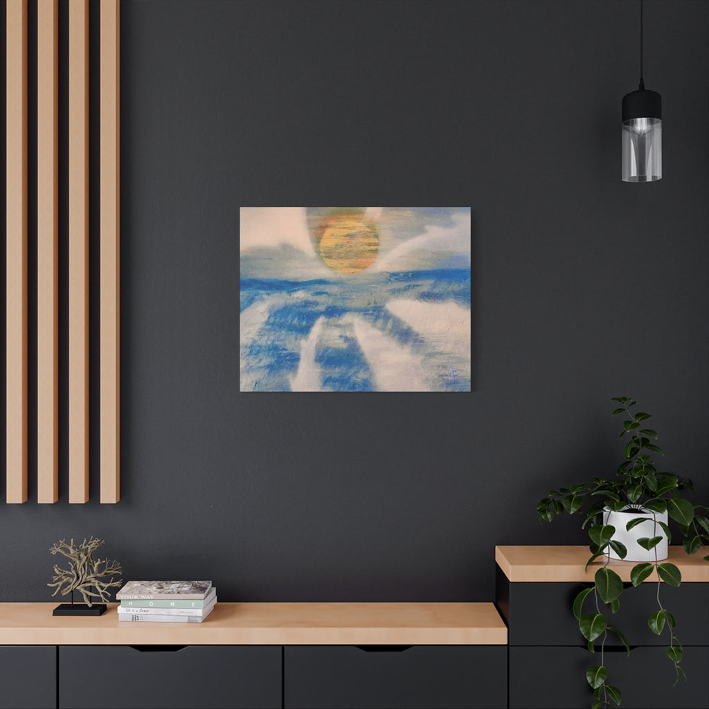 Serene Ocean Sunset Canvas Art