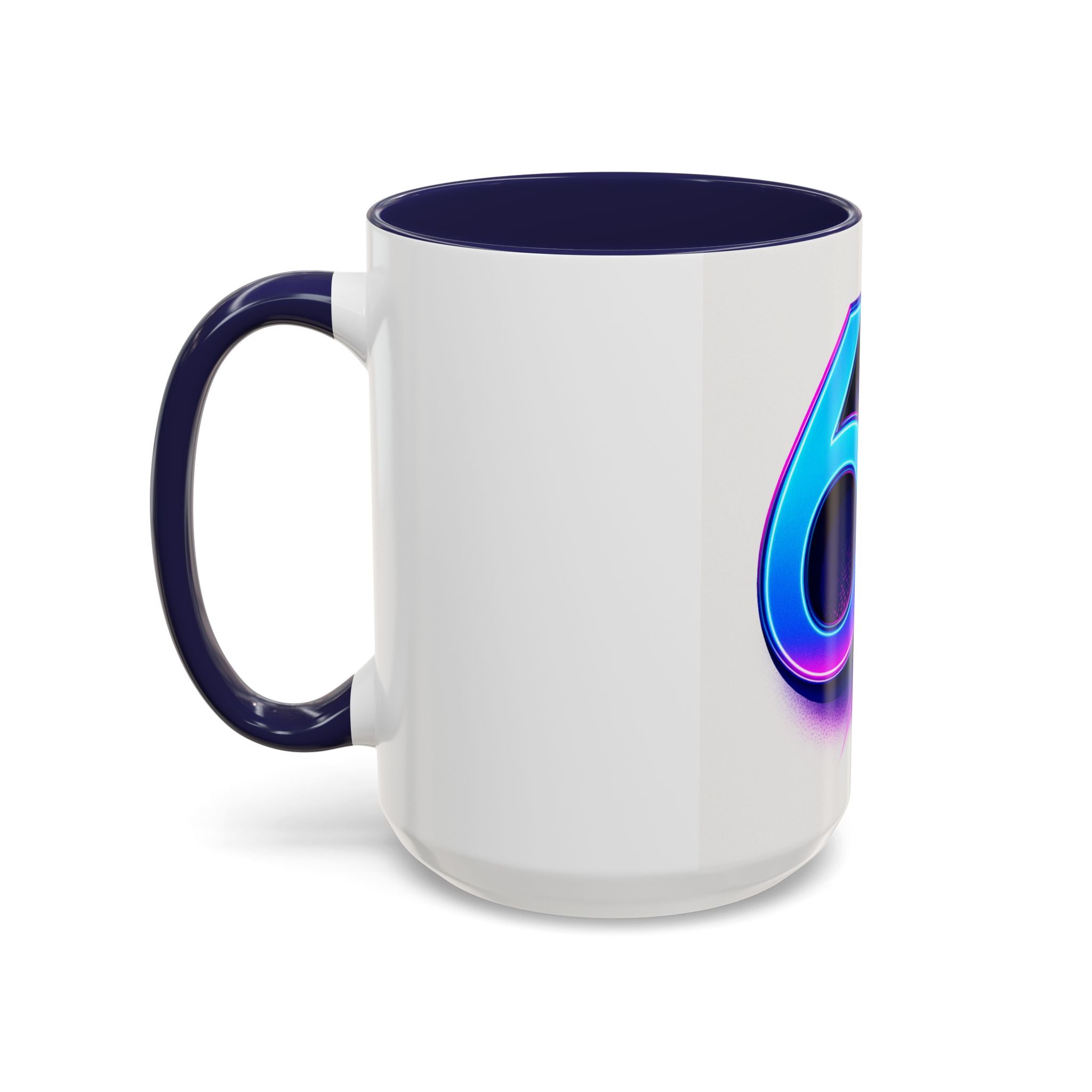 Accent Coffee Mug — Numbers 6 & 7 Kids Design (11/15 oz)