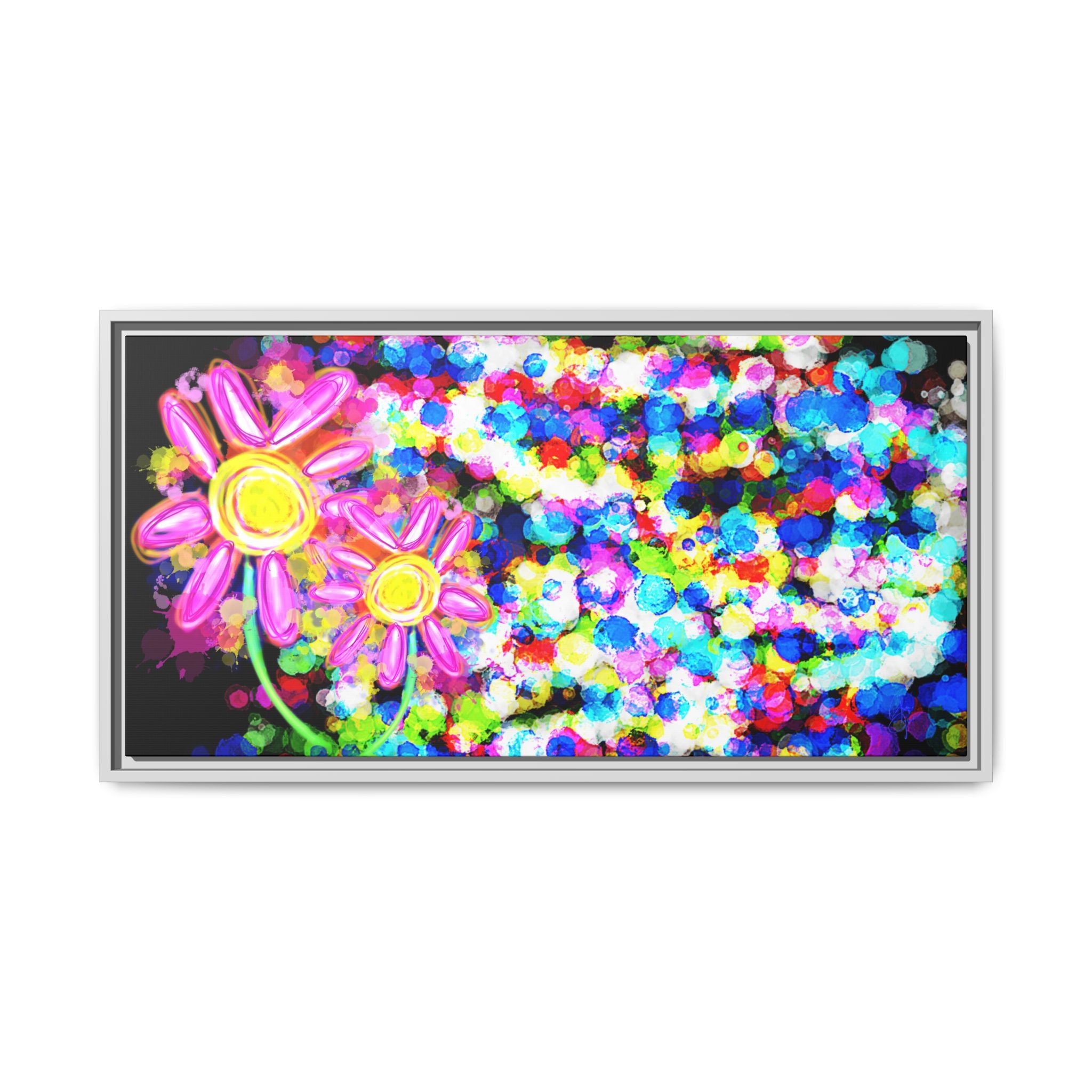 Playful Color Matte Canvas Framed Wall Art