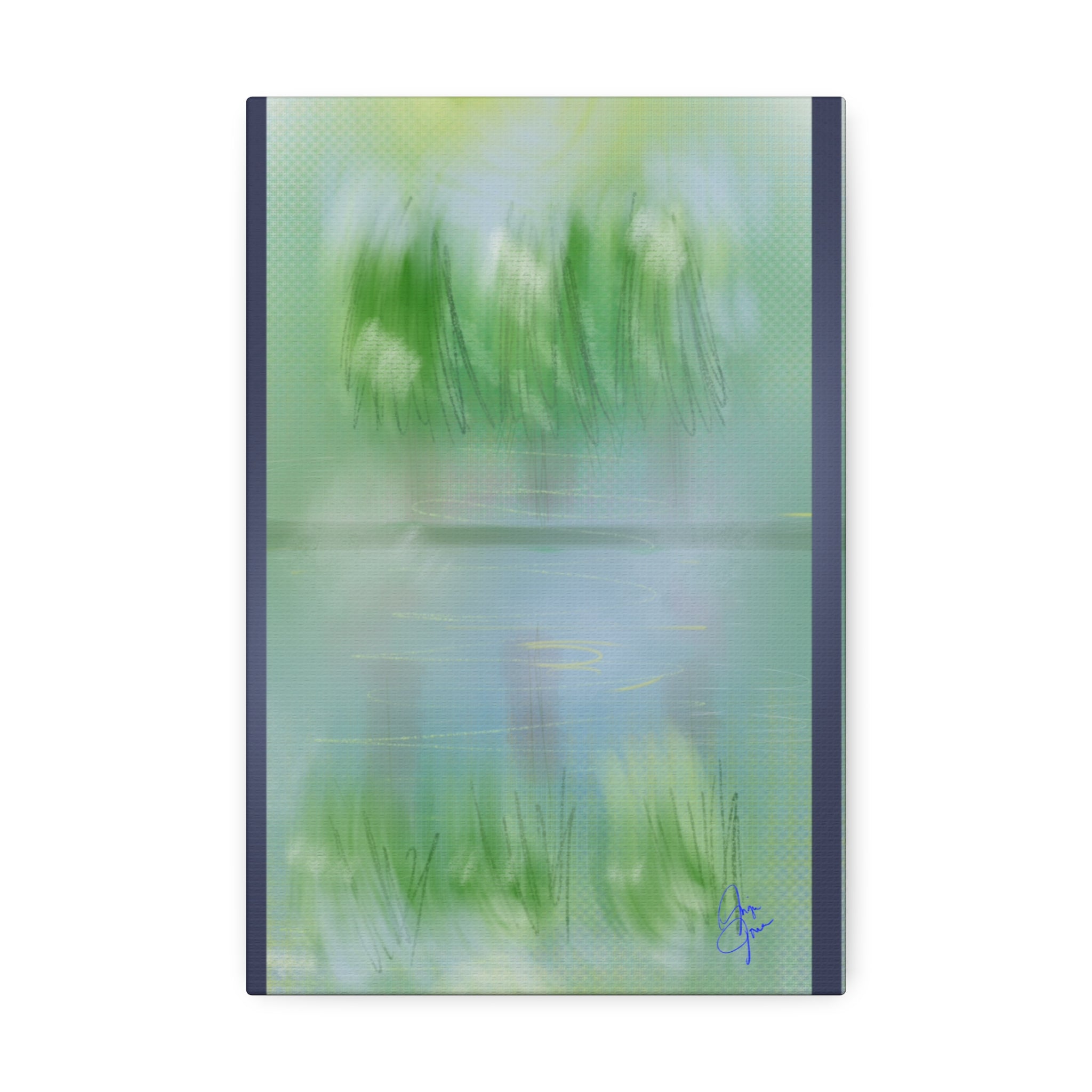Stretched Canvas Wall Art — 'View Out the Window' Scene