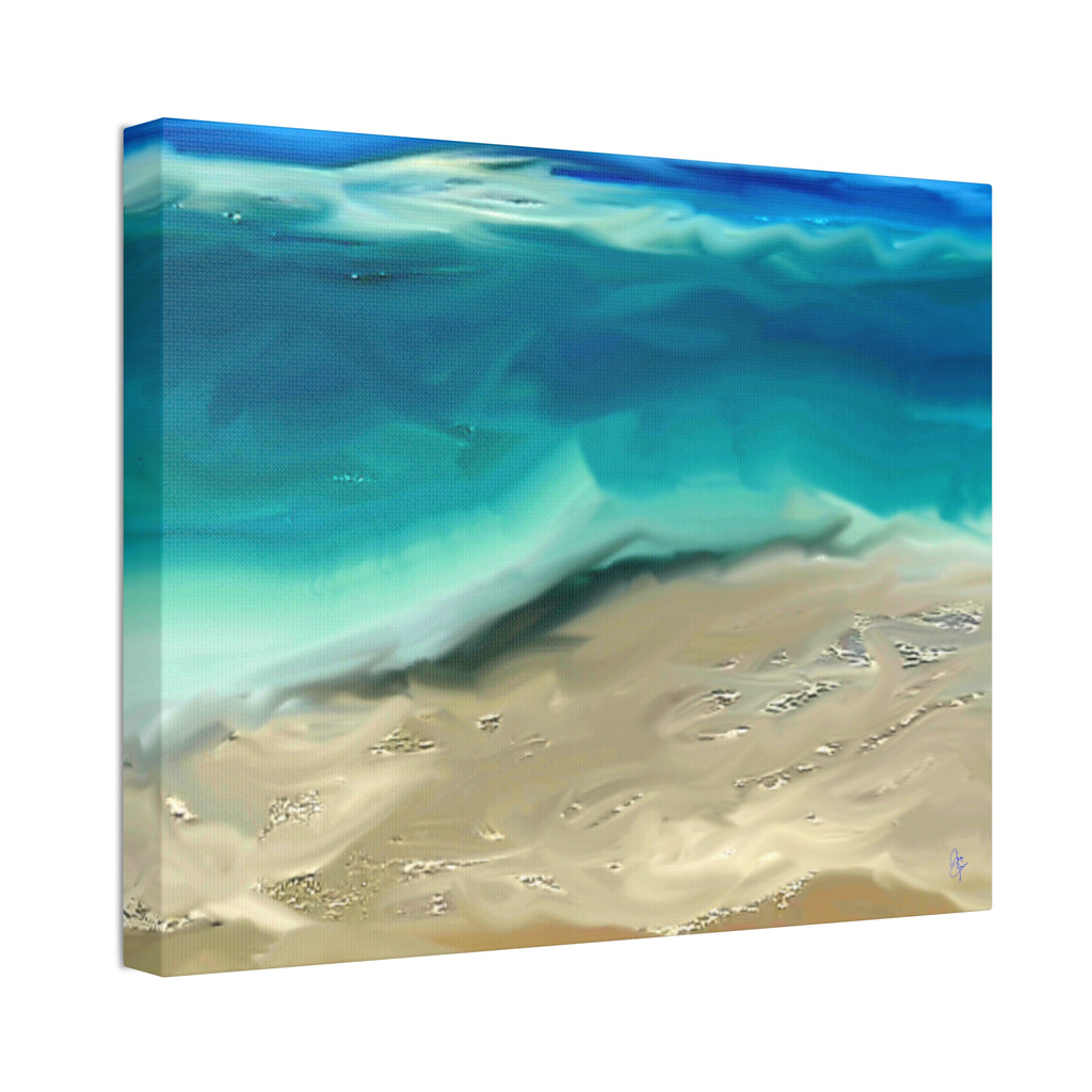 Ocean Waves Canvas Wall Art — Coastal Beach Seascape Canvas Print