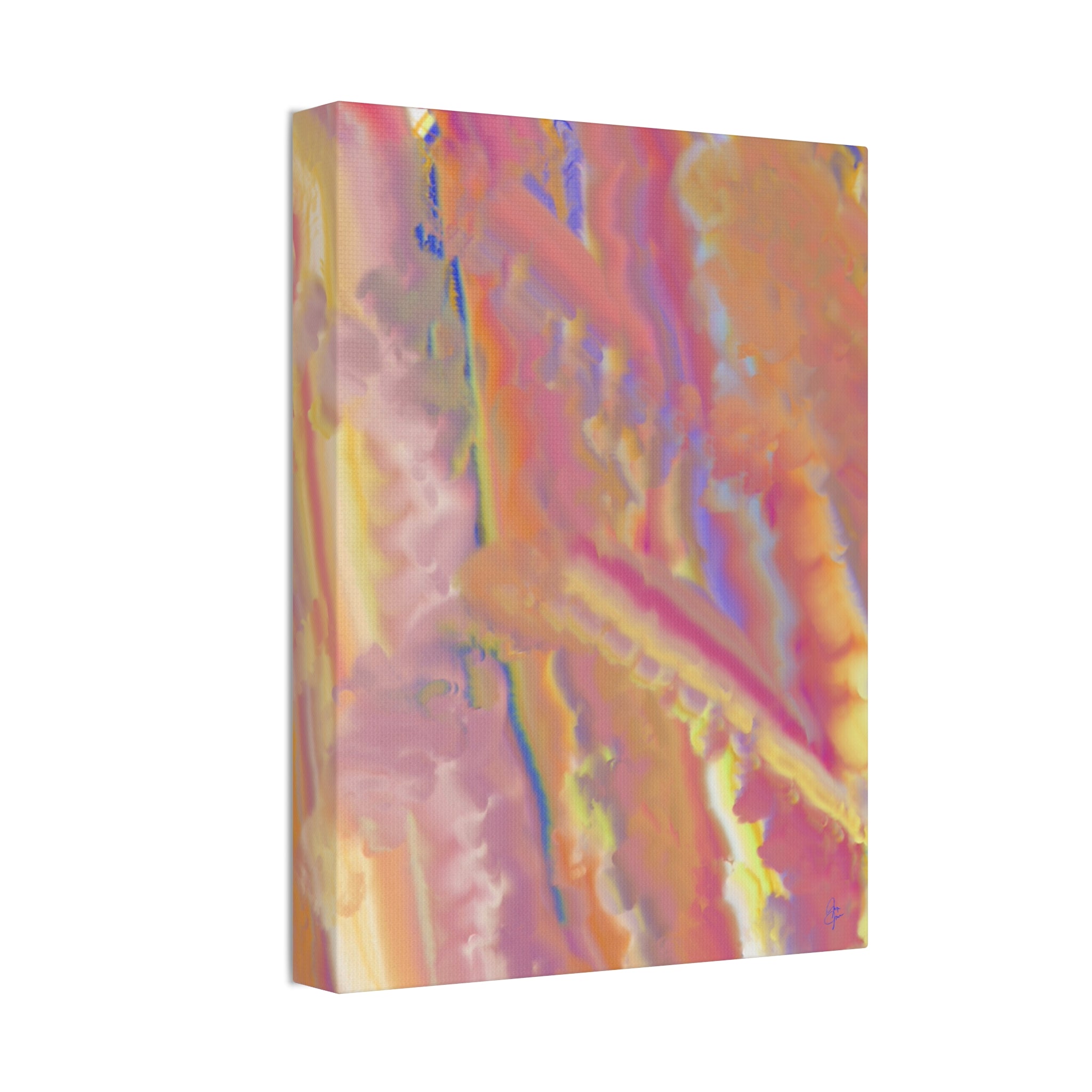 Abstract Sunset Hues Canvas — 1.5" Stretched Wall Art