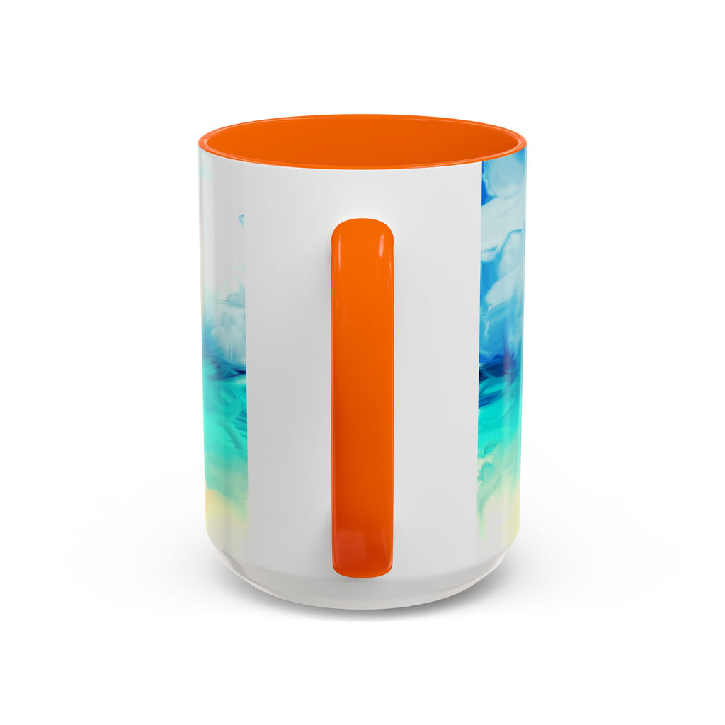 Beach Sunrise Accent Coffee Mug — Tropical Ocean Scene 11/15oz