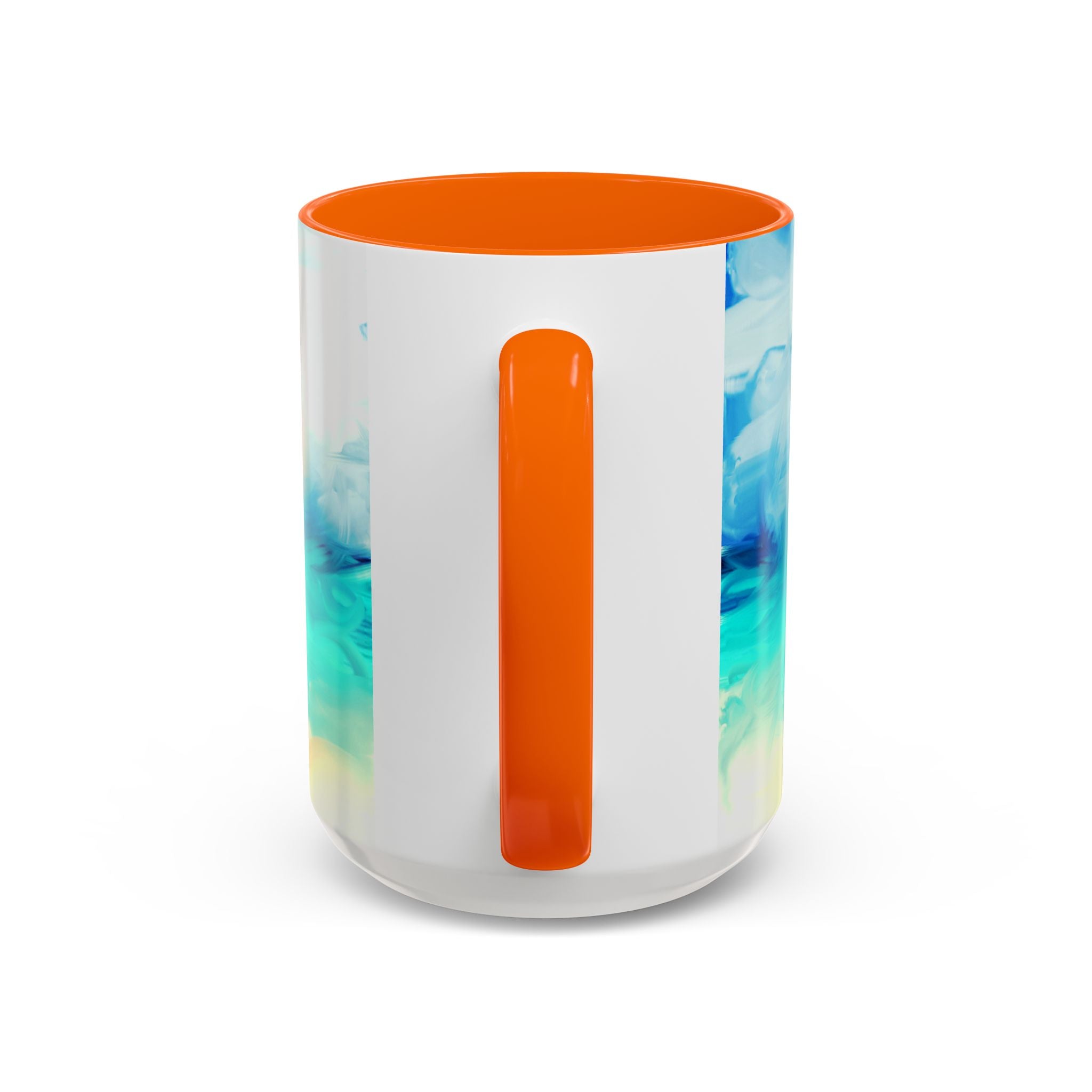 Beach Sunrise Accent Coffee Mug — Tropical Ocean Scene 11/15oz