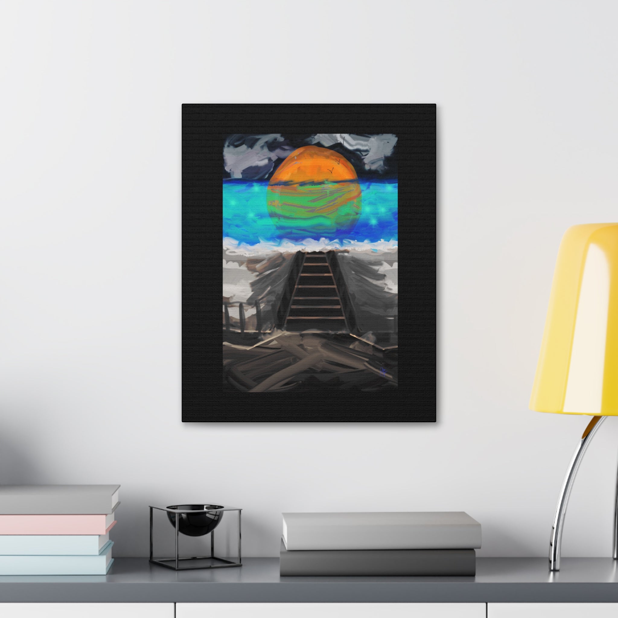 Sunset Beach Canvas Art – Stretched Wall Print