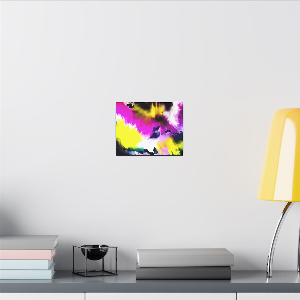 Abstract Color Splash Matte Canvas Wall Art