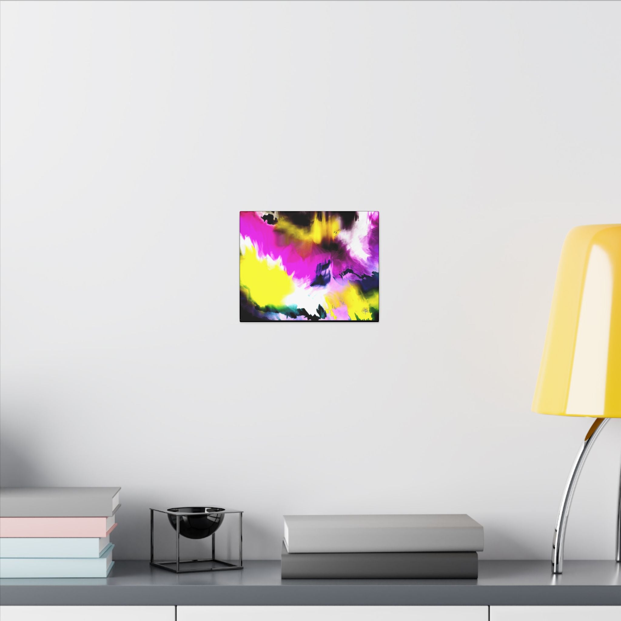 Abstract Color Splash Matte Canvas Wall Art