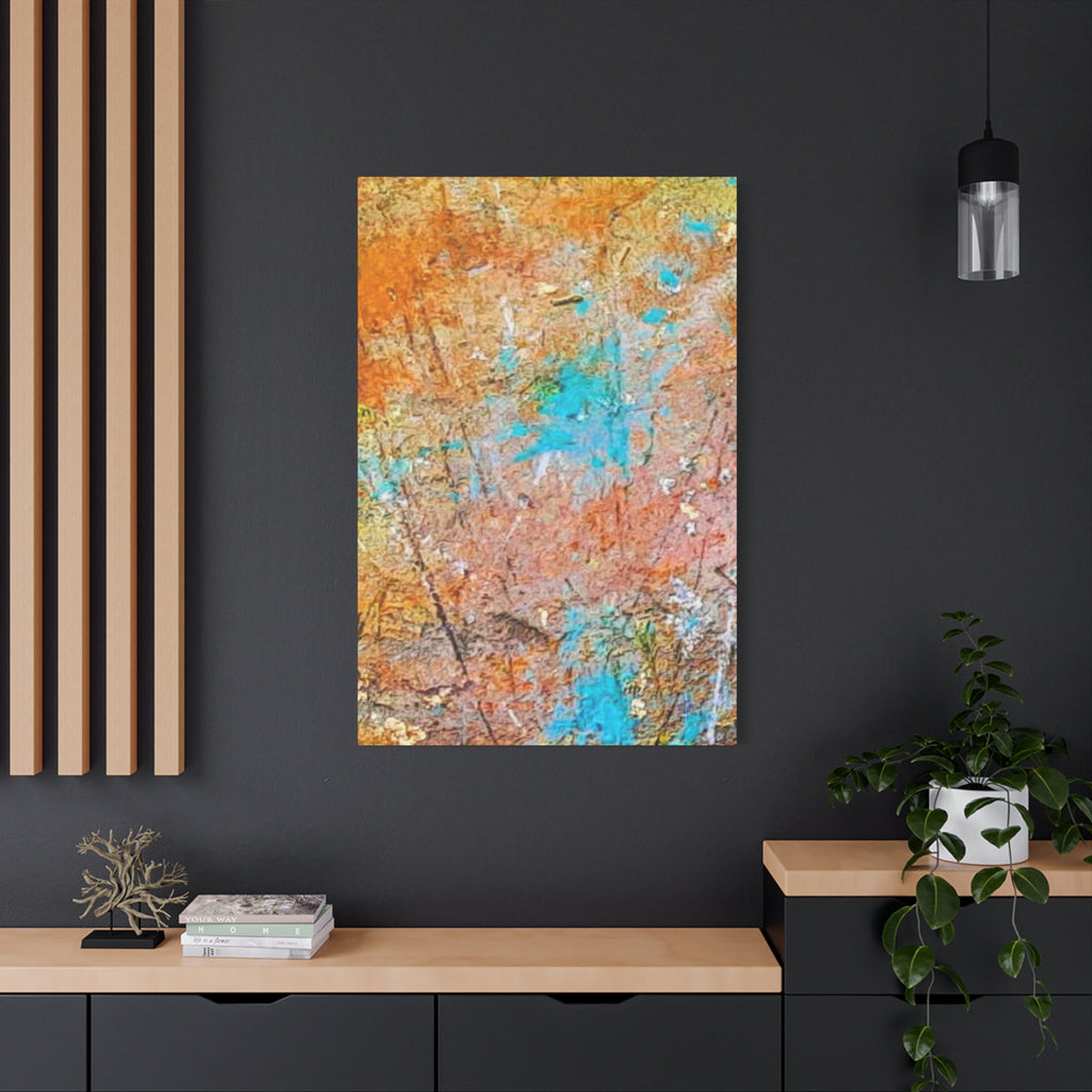 Matte Canvas Wall Art — 'Walk in the Woods' Abstract by Angie Jones (Stretched 1.25")
