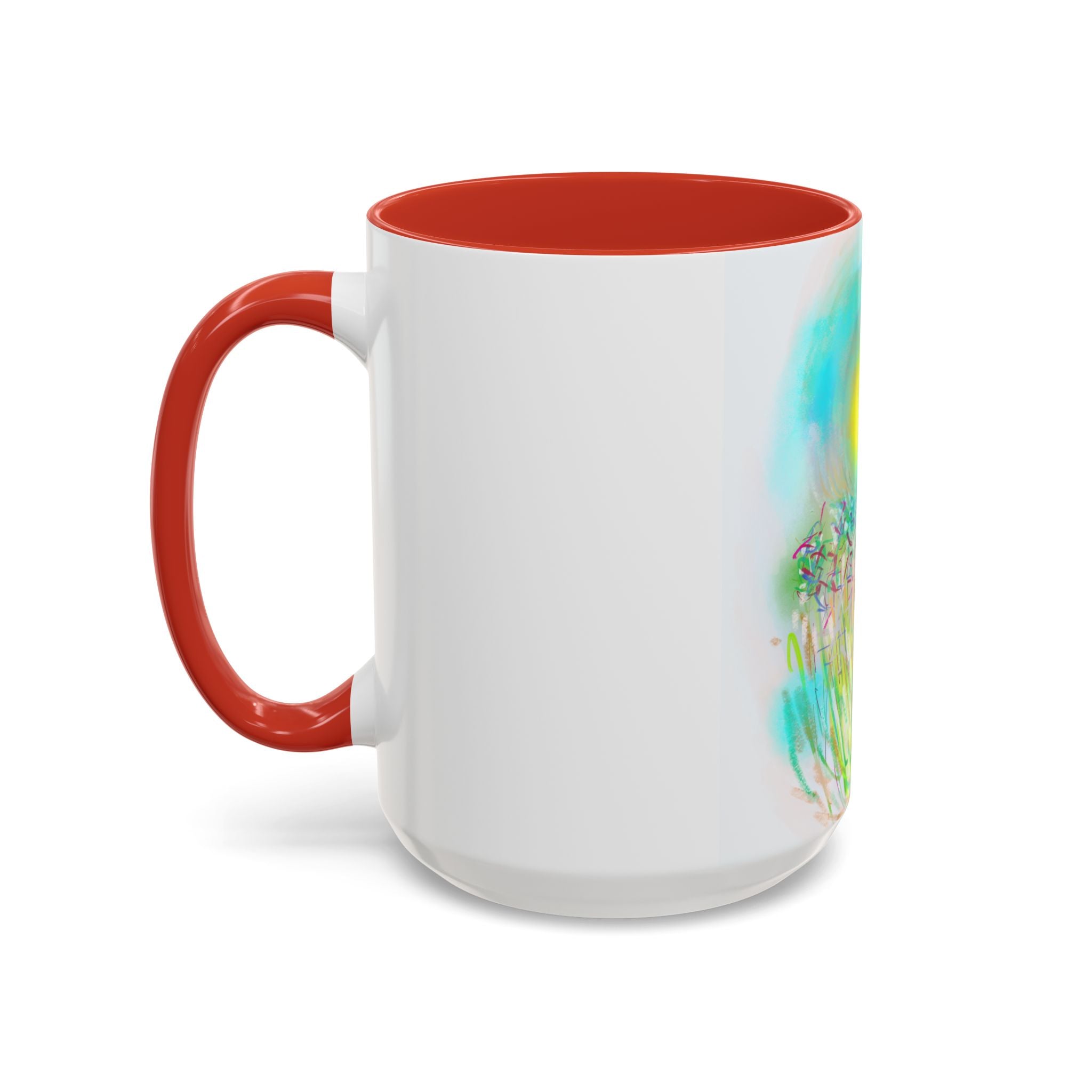Coffee Mug — Bright Sunflower Field Art Ceramic Accent Mug (11/15 oz)