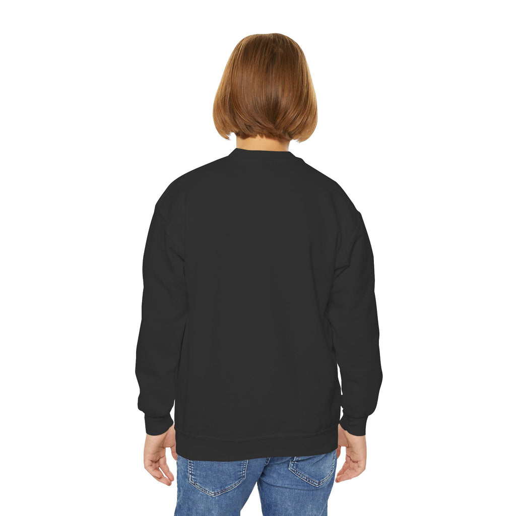 Axolotl Crewneck Sweatshirt — Cute Pink Axolotl with Sunglasses & Sunset