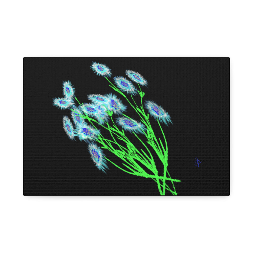 Neon Wildflower Canvas Print