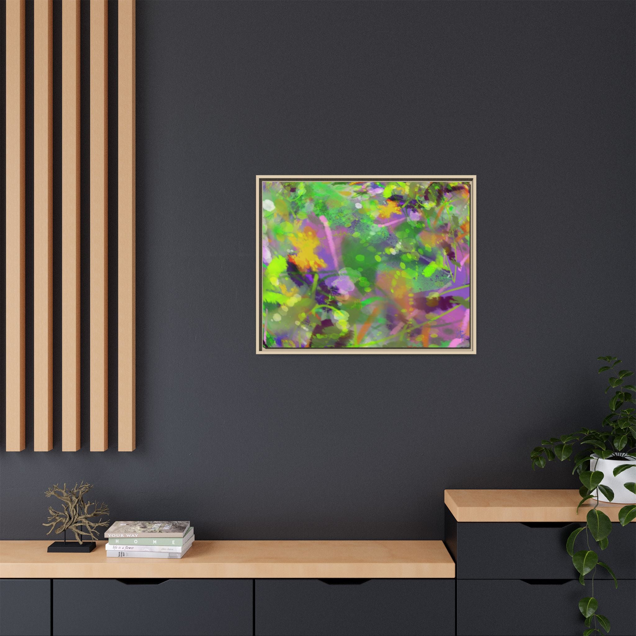 Matte Canvas, Framed (Multi-color)