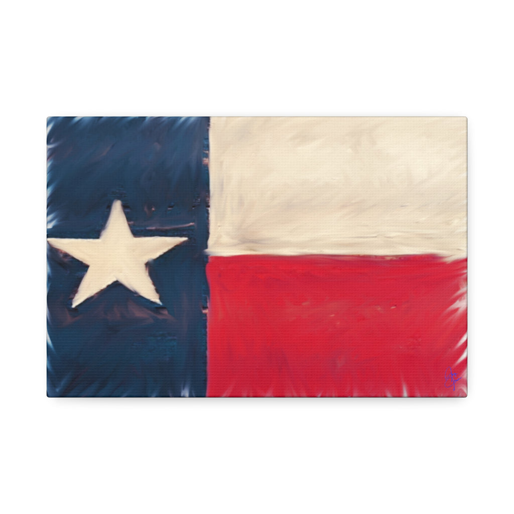 Texas Pride Canvas Stretched 1.5" - Patriotic Home Wall Art