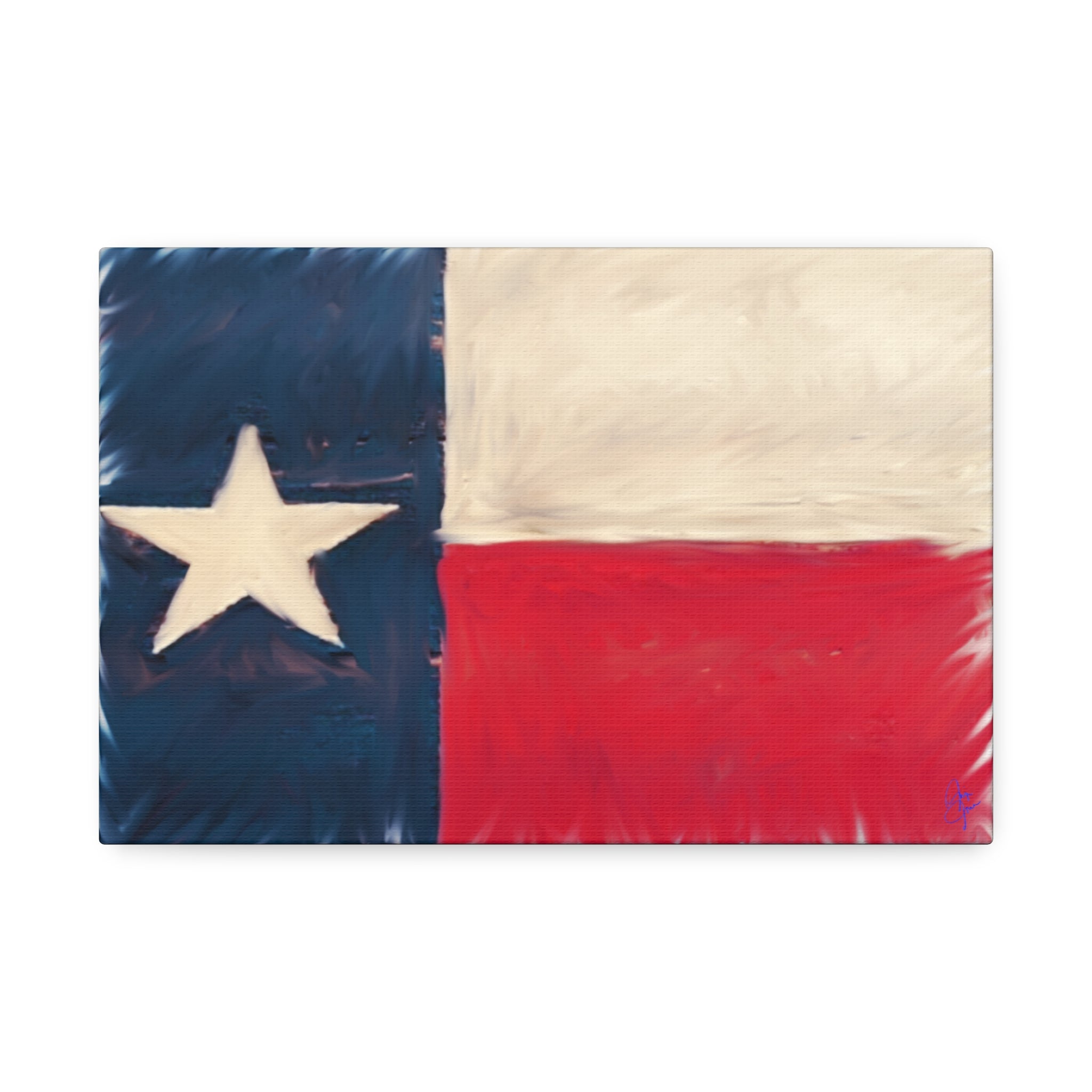 Texas Pride Canvas Stretched 1.5" - Patriotic Home Wall Art