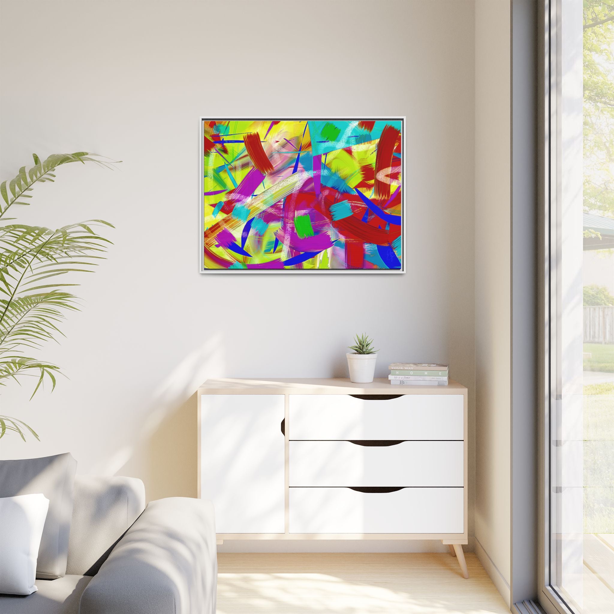 Matte Canvas, Framed (Multi-color)