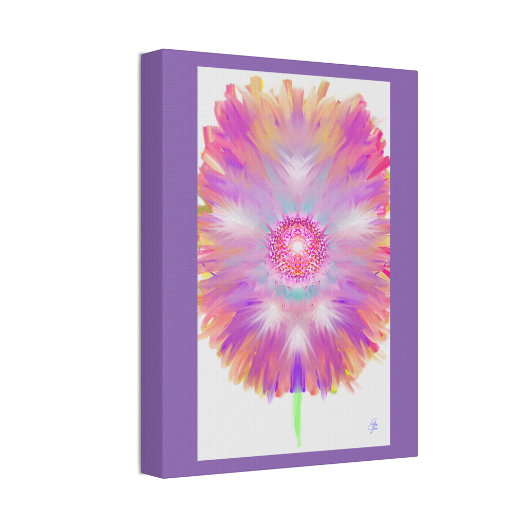 Pink Mandala Abstract Canvas - Stretched 1.5" Wall Art
