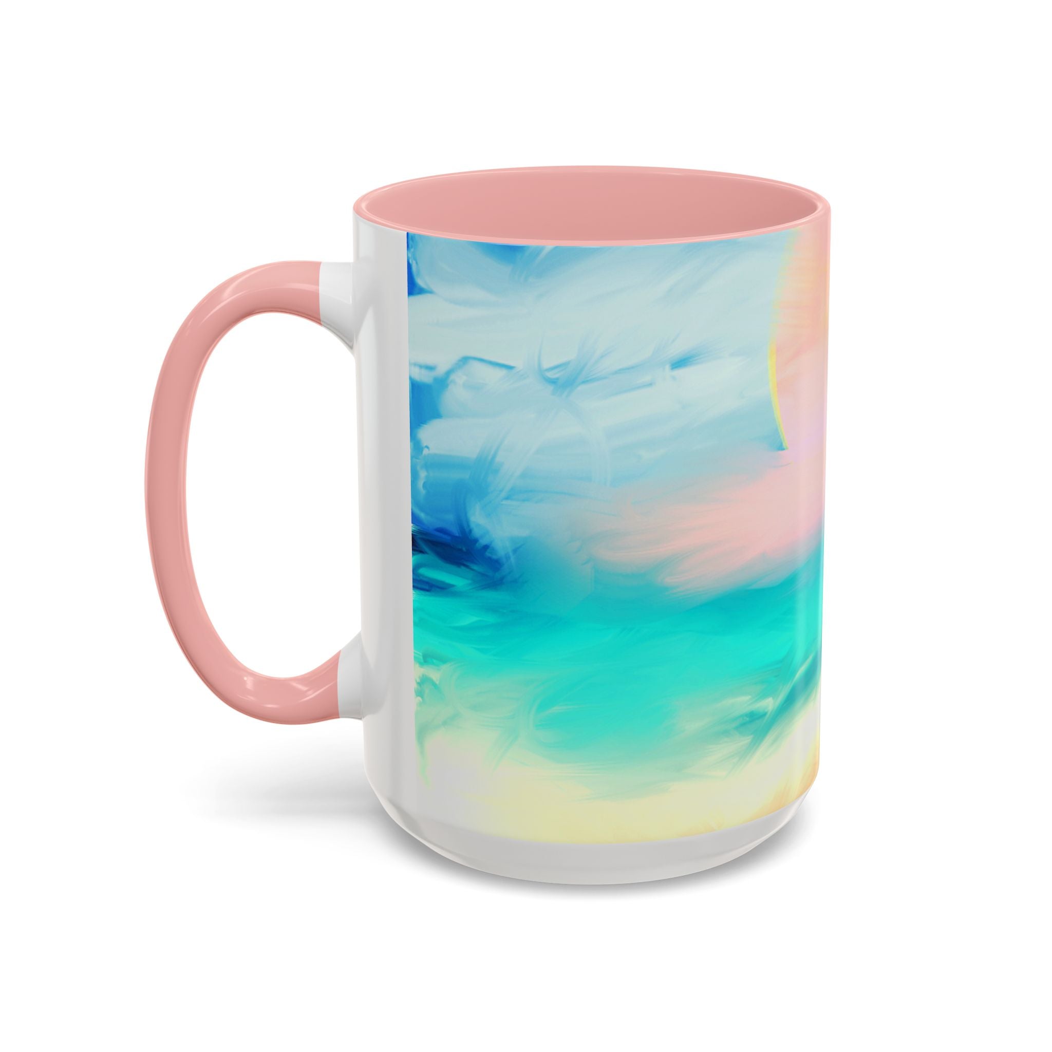 Beach Sunrise Accent Coffee Mug — Tropical Ocean Scene 11/15oz