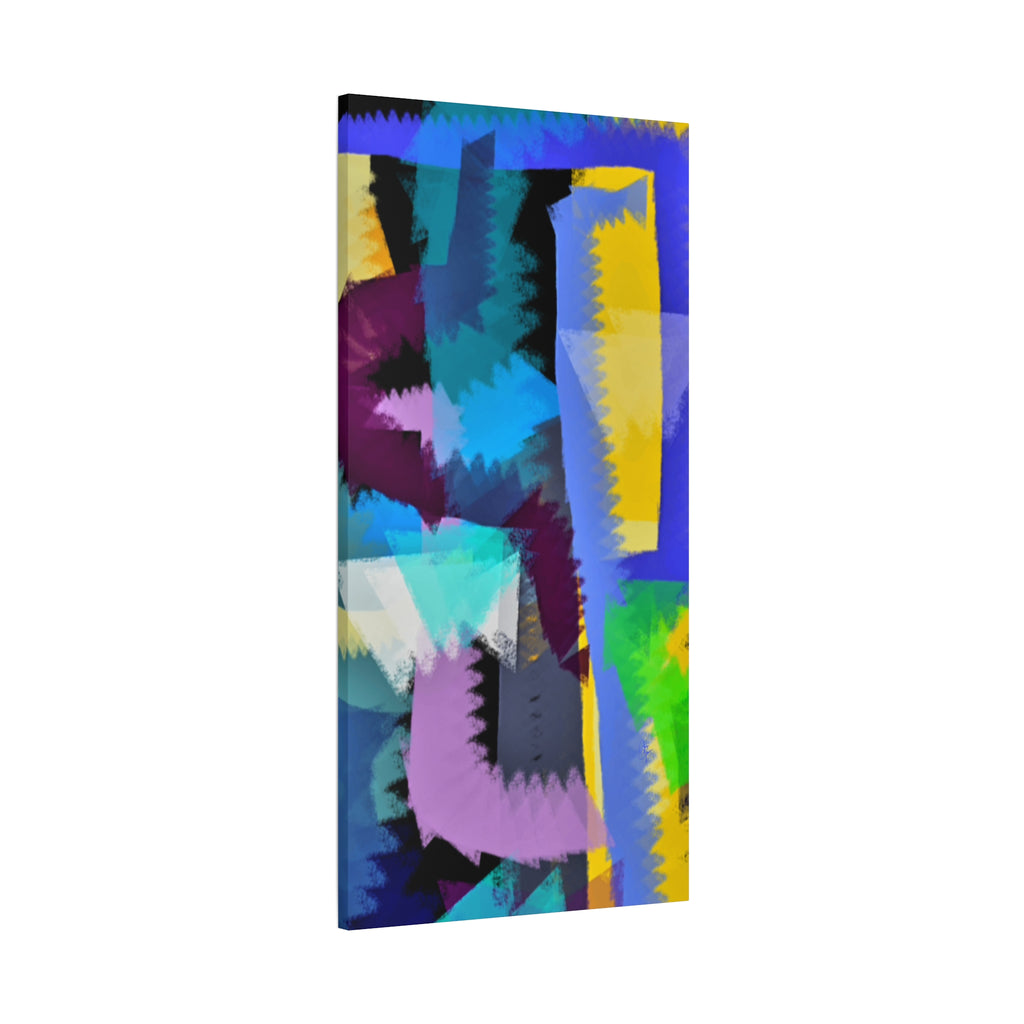 Abstract Color Burst Canvas Print — Vibrant Geometric Wall Art