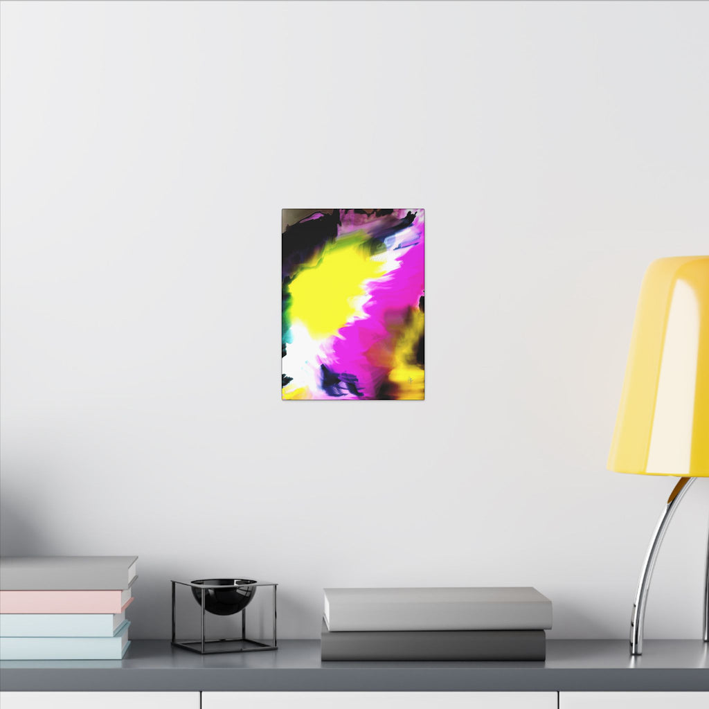 Abstract Color Splash Matte Canvas Wall Art