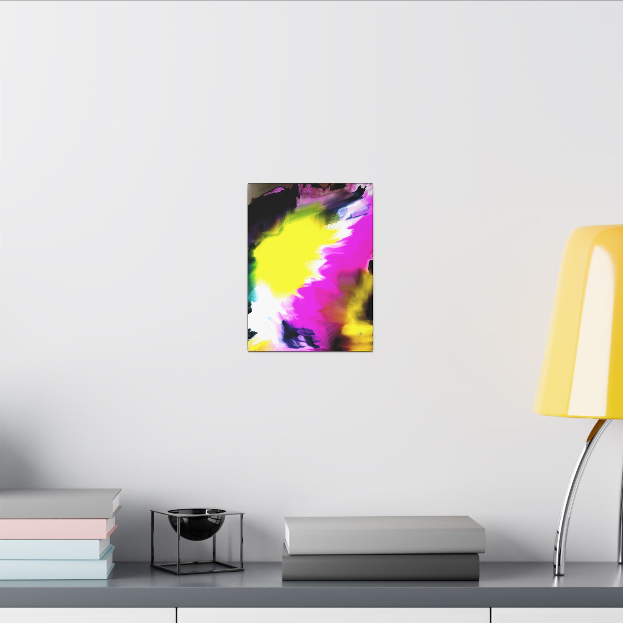 Abstract Color Splash Matte Canvas Wall Art