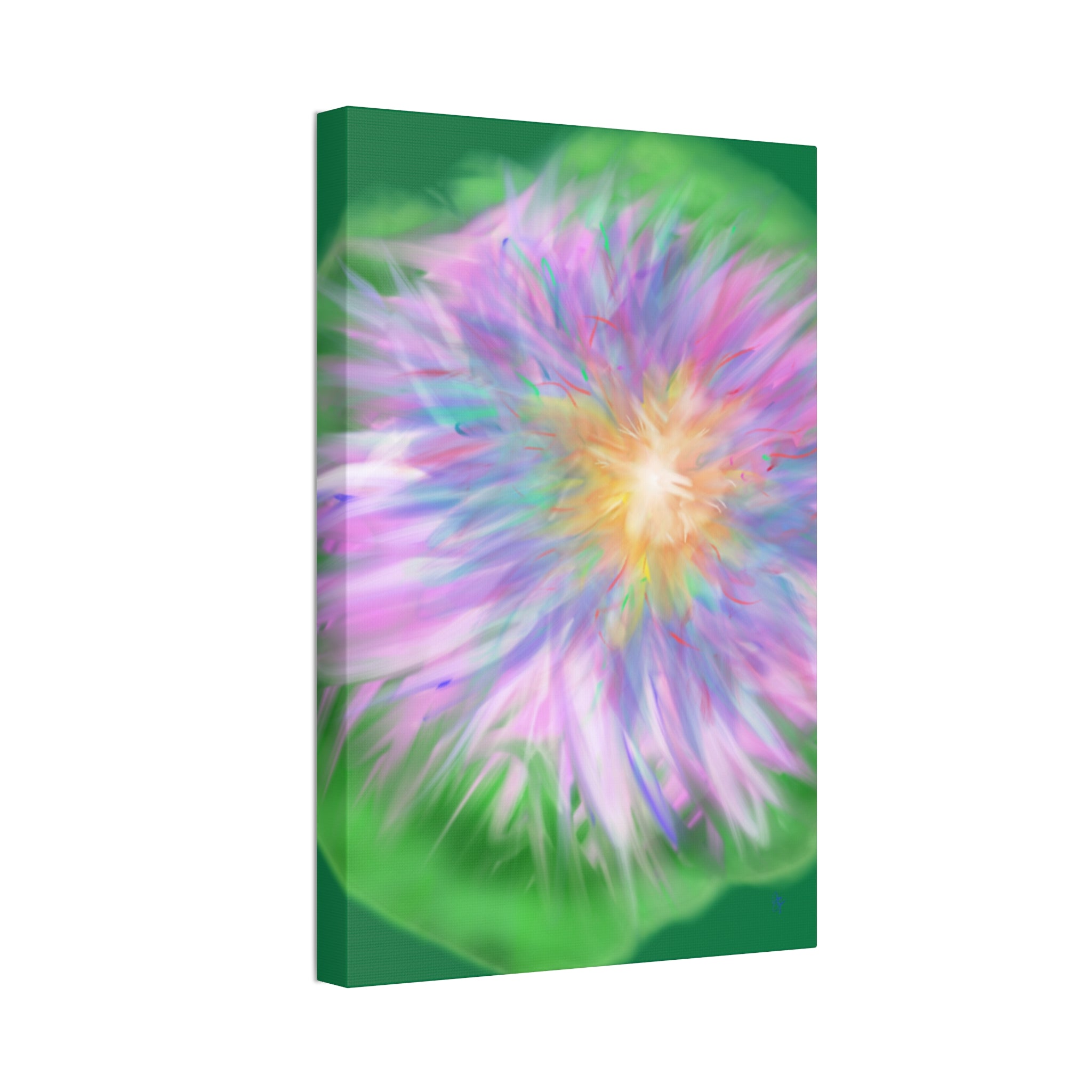 Vibrant Lilypad Stretched Canvas Wall Art