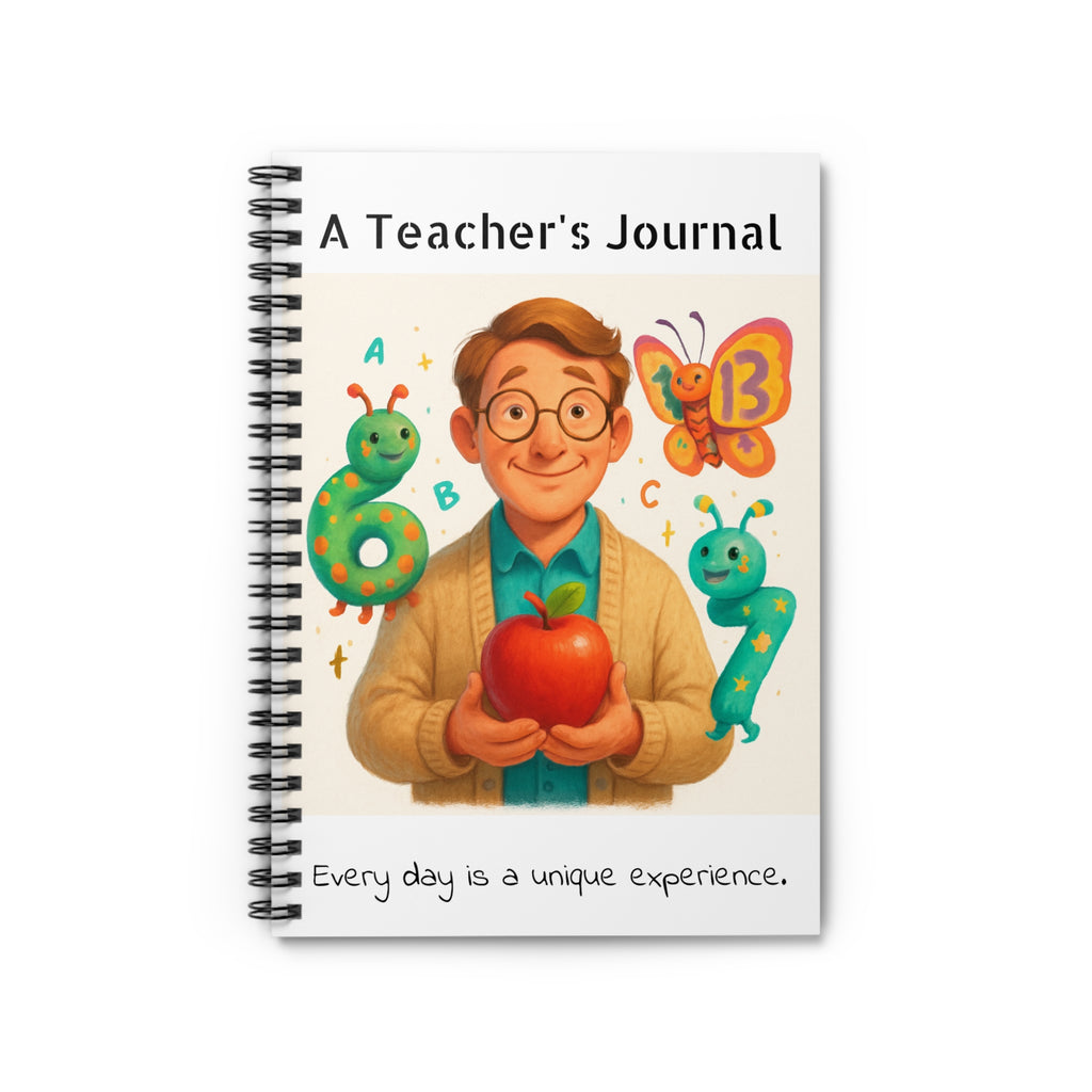 Funny Teachers Gift Spiral Notebook — Ruled Lined Notebook for Educators