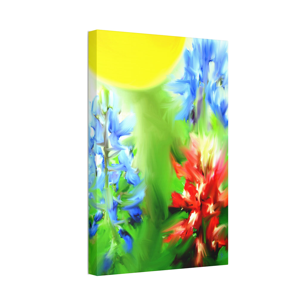 Texas Girl Bluebonnet Canvas
