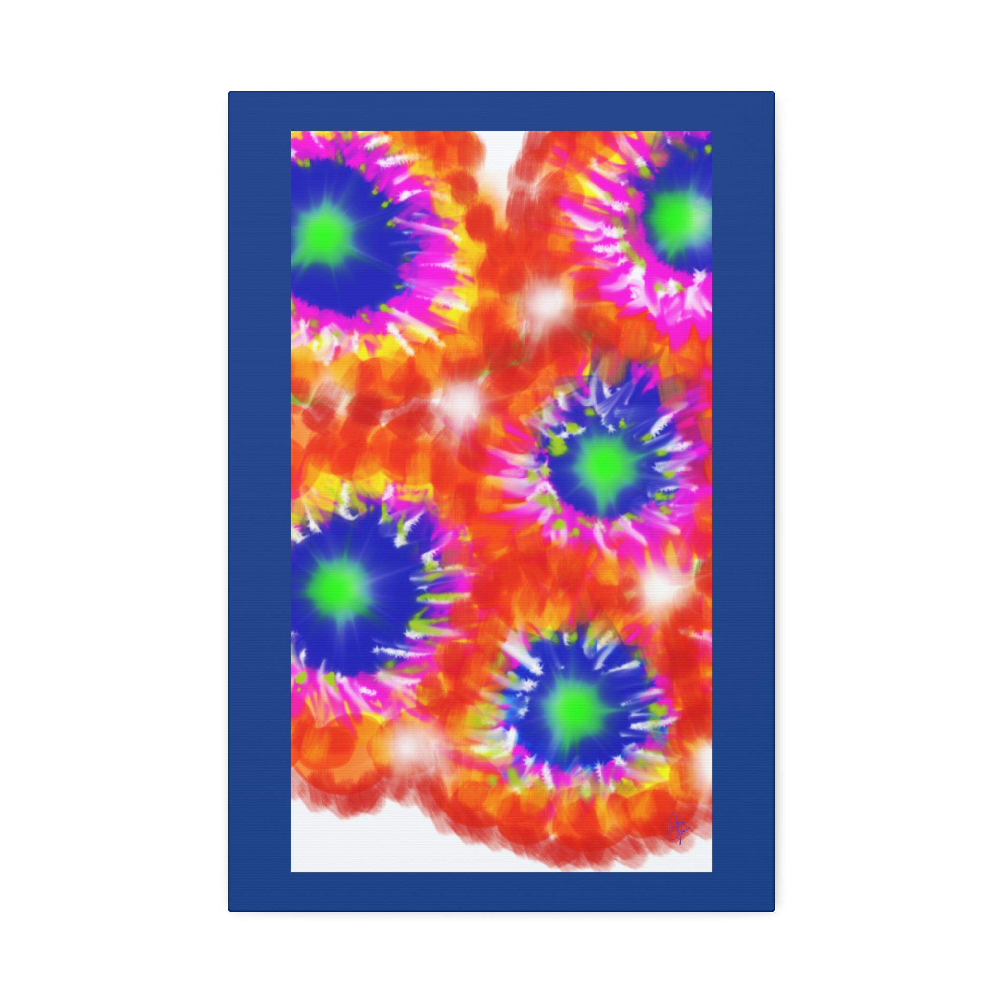 Tie-Dye Burst Canvas Print — Vibrant Abstract Wall Art