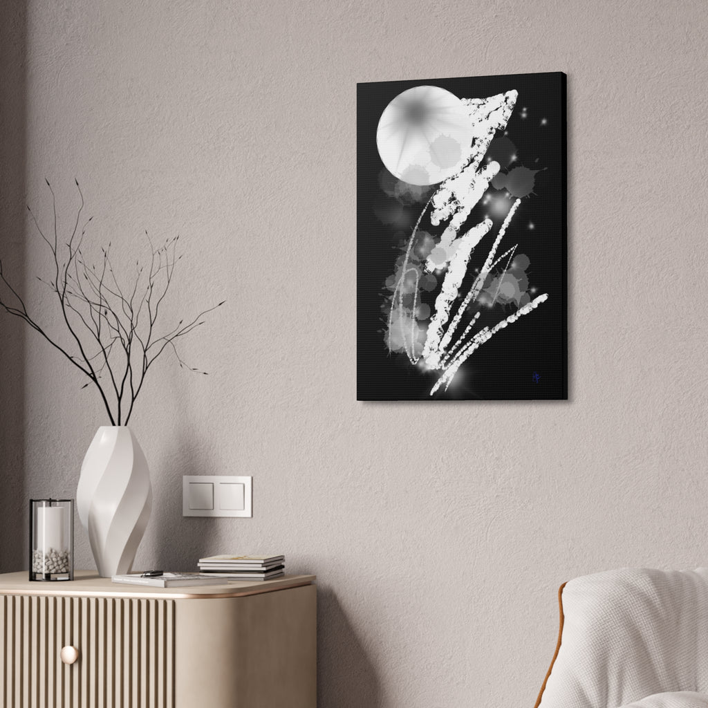 Canvas Stretched Art Print — "When lightning strikes"