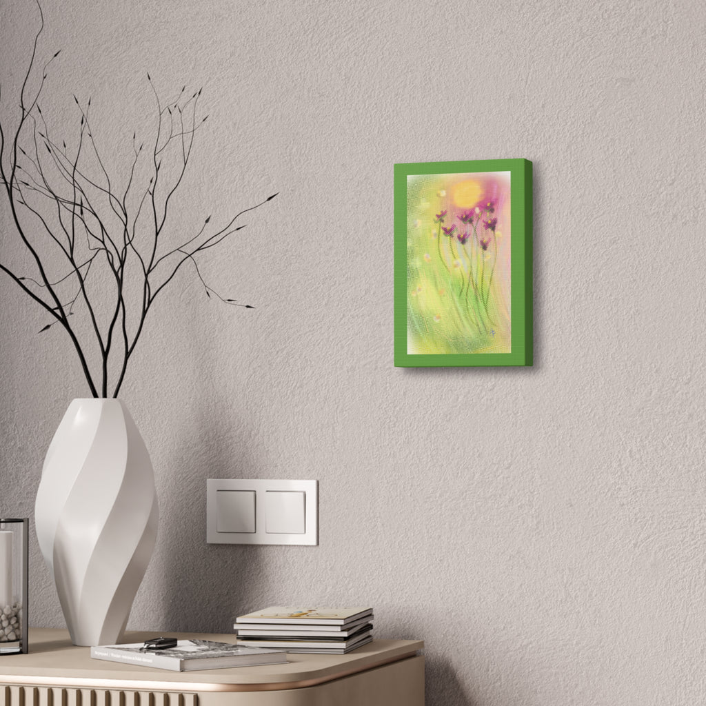 Spring Meadow Floral Canvas Stretched Wall Art (1.5" Depth)