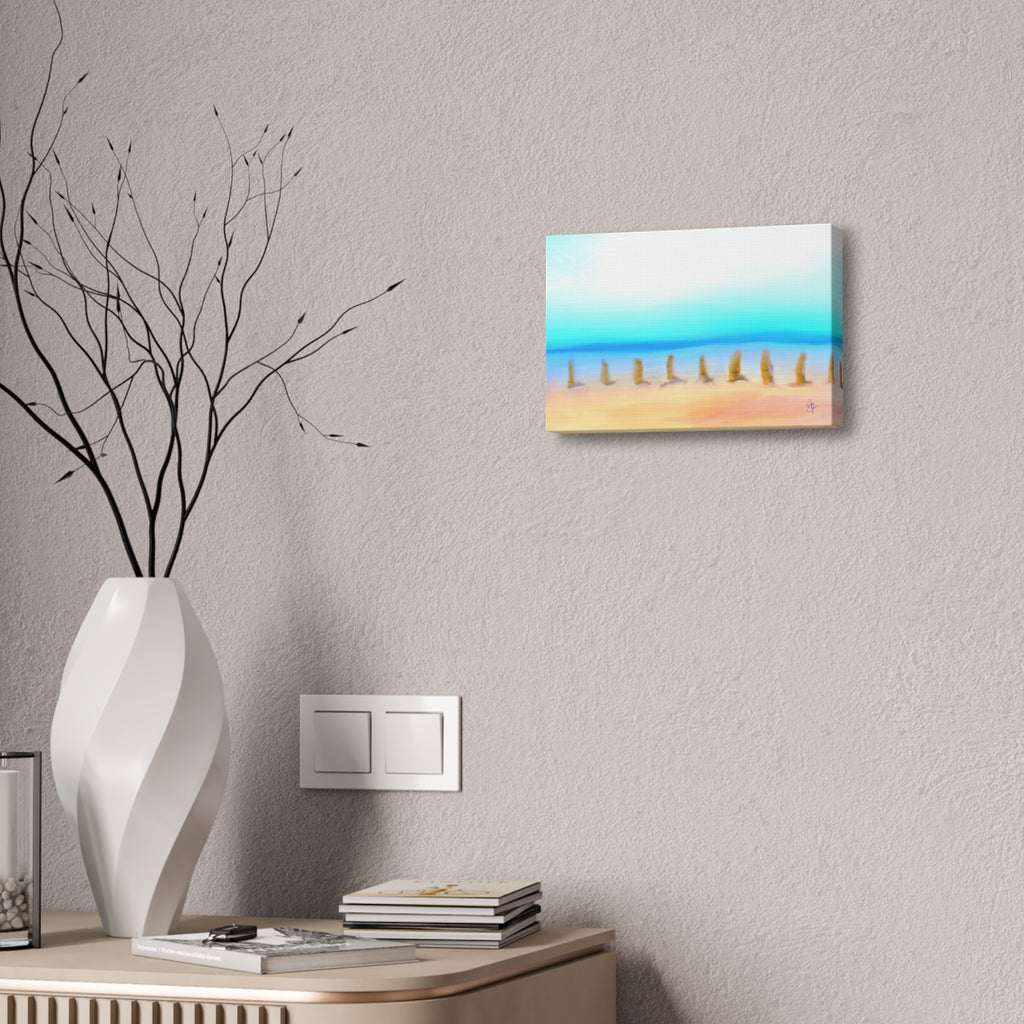 Coastal Sunrise Beach Canvas — Stretched 1.5" Seascape Wall Art