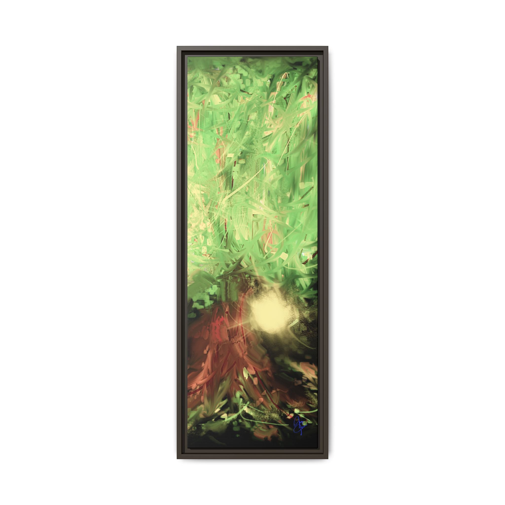 Sunset Tree Matte Canvas Framed Wall Art