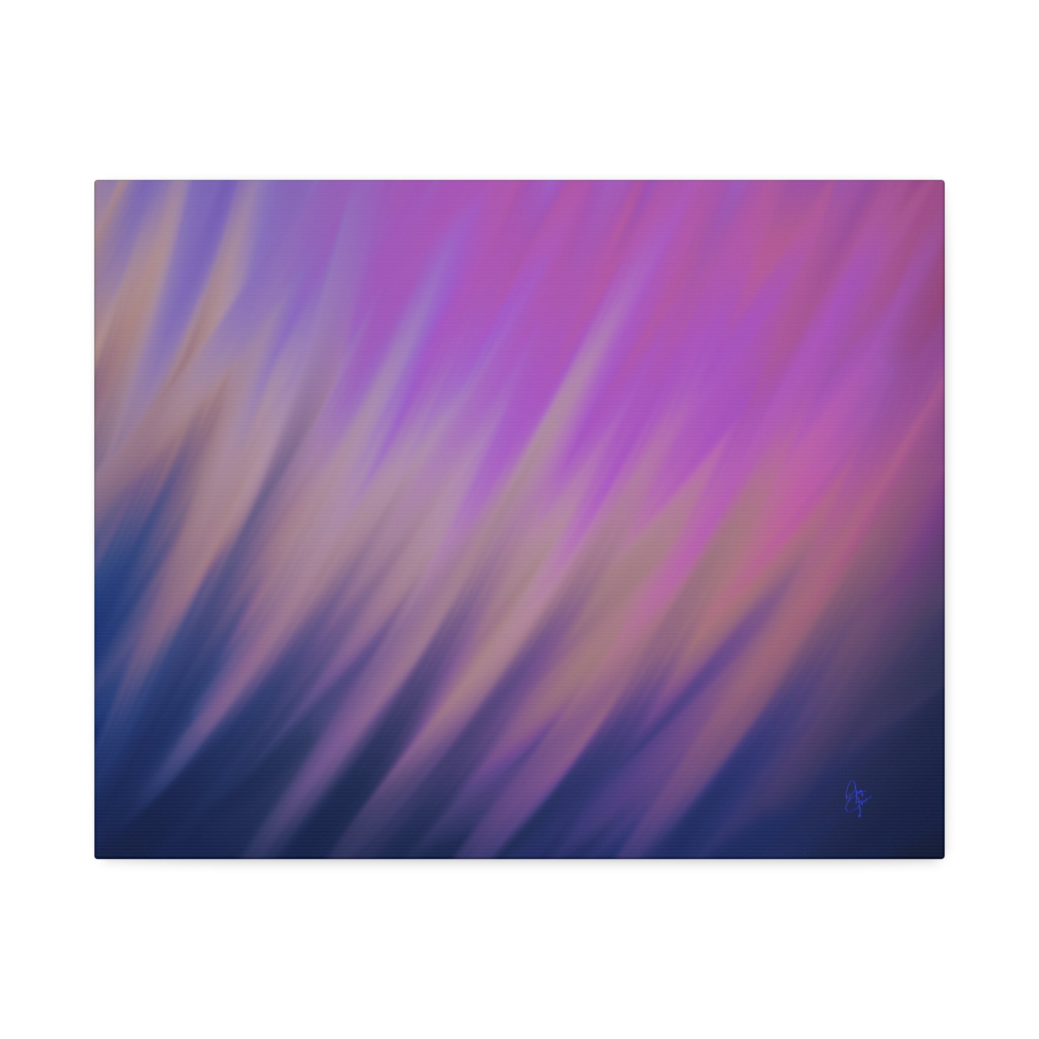 Abstract Purple Gradient Canvas Wall Art — Stretched 1.5"