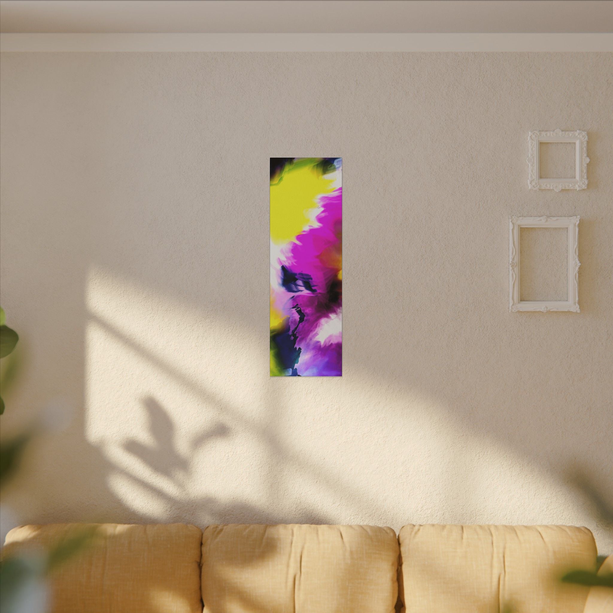 Abstract Color Splash Matte Canvas Wall Art