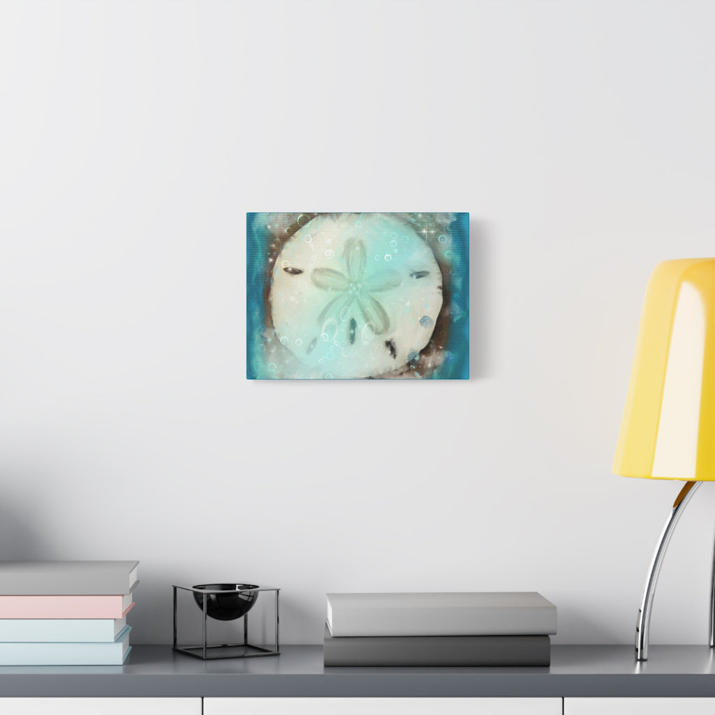 Sand Dollar Ocean Canvas Wall Art — Beach Coastal Nautical Decor