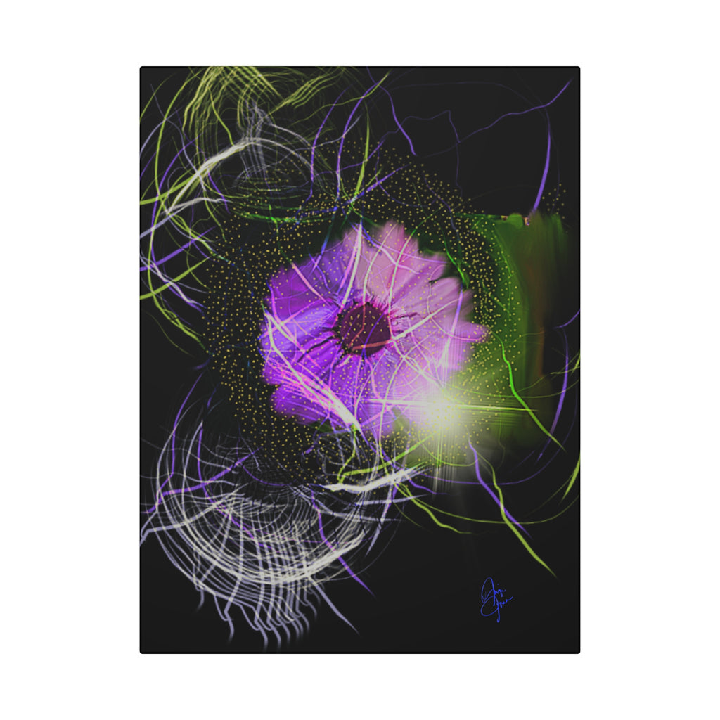 Abstract Floral Canvas Art Wrap