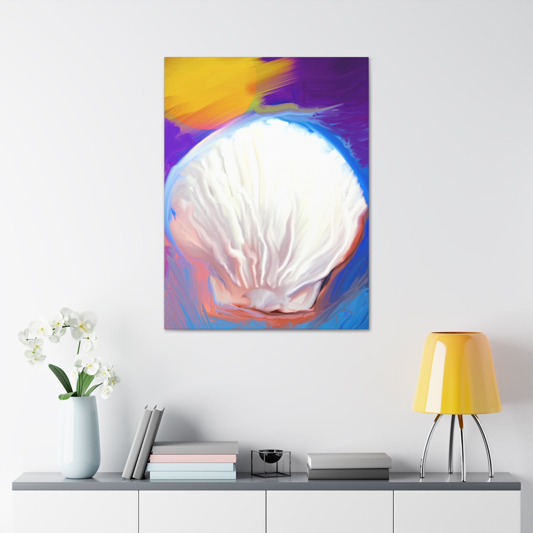 Seashell Dream Canvas Stretch — Pastel Beach Wall Art (1.5" Stretched)
