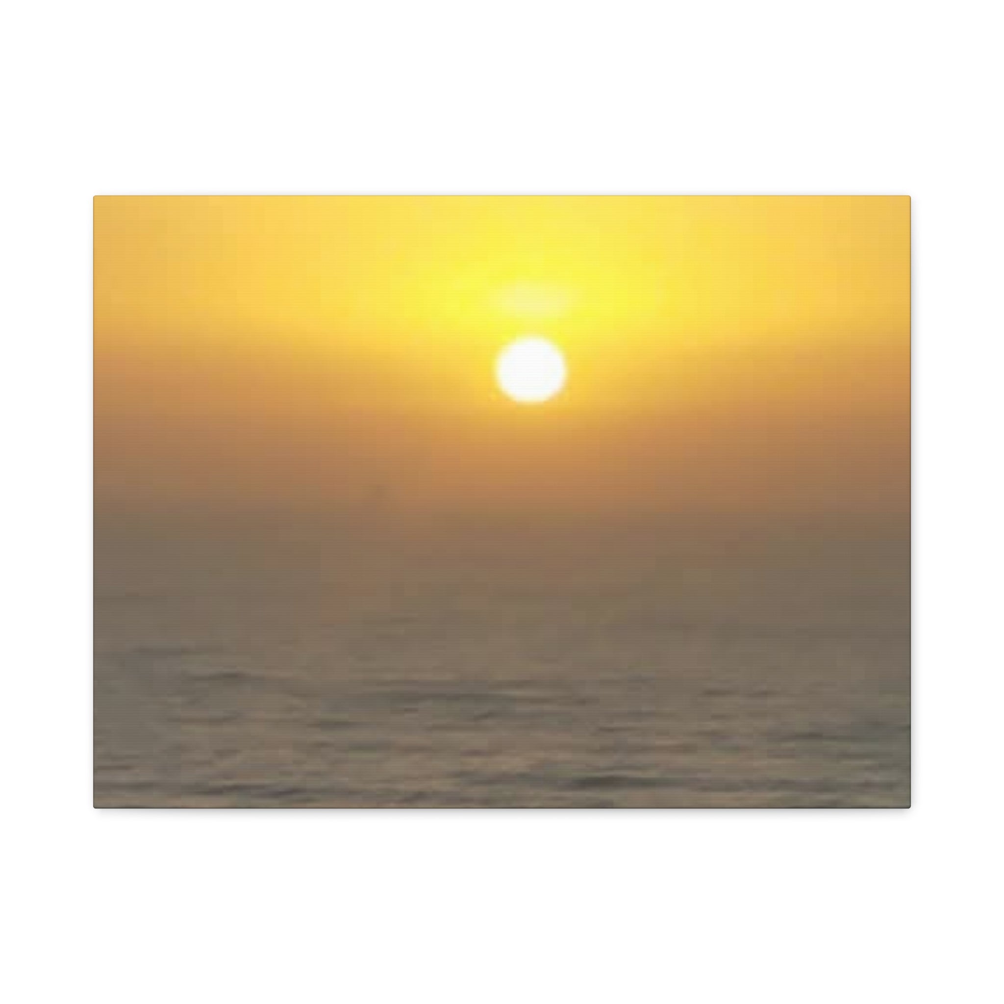Sunset Ocean Canvas Art Print