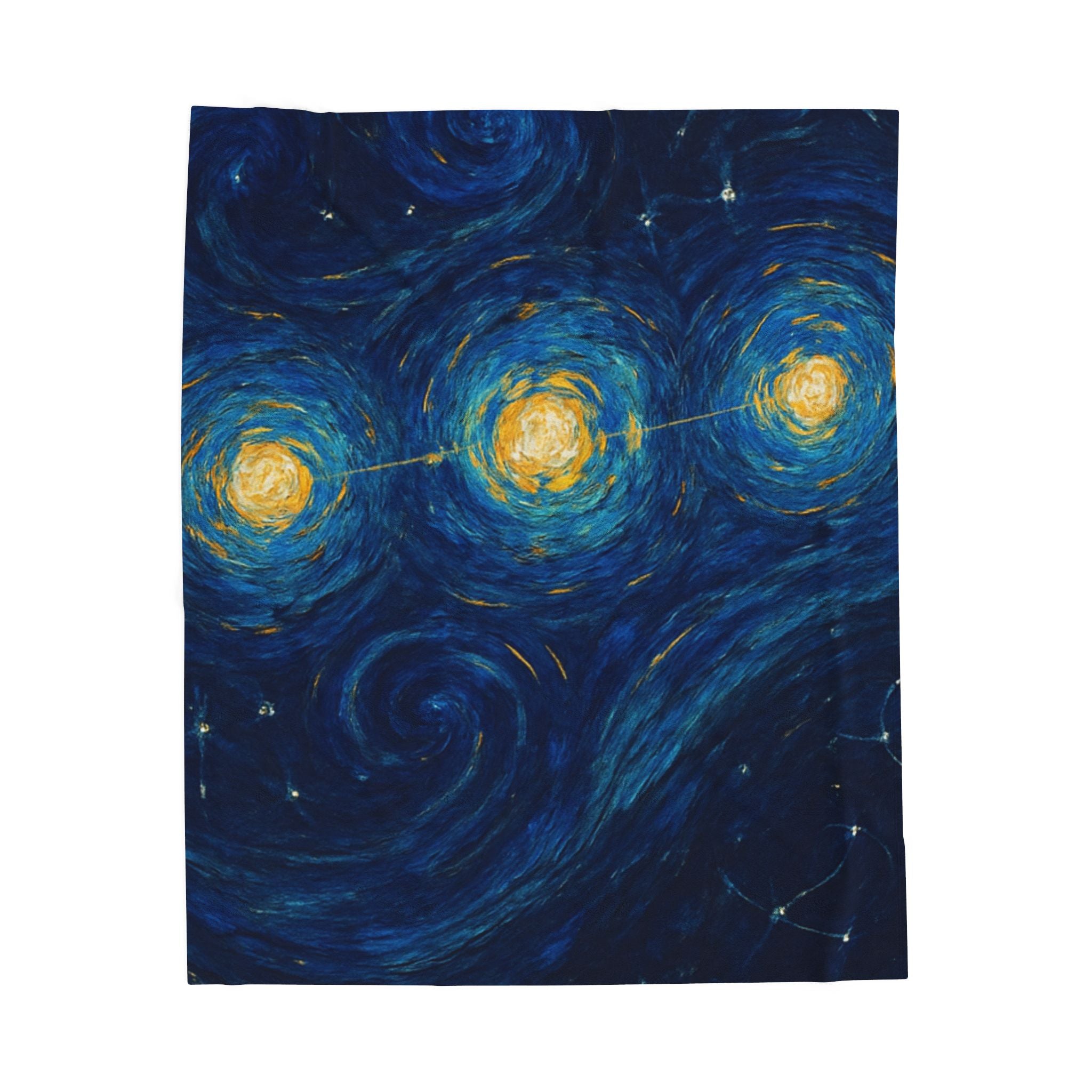 Starry Night Constellation Velveteen Plush Blanket