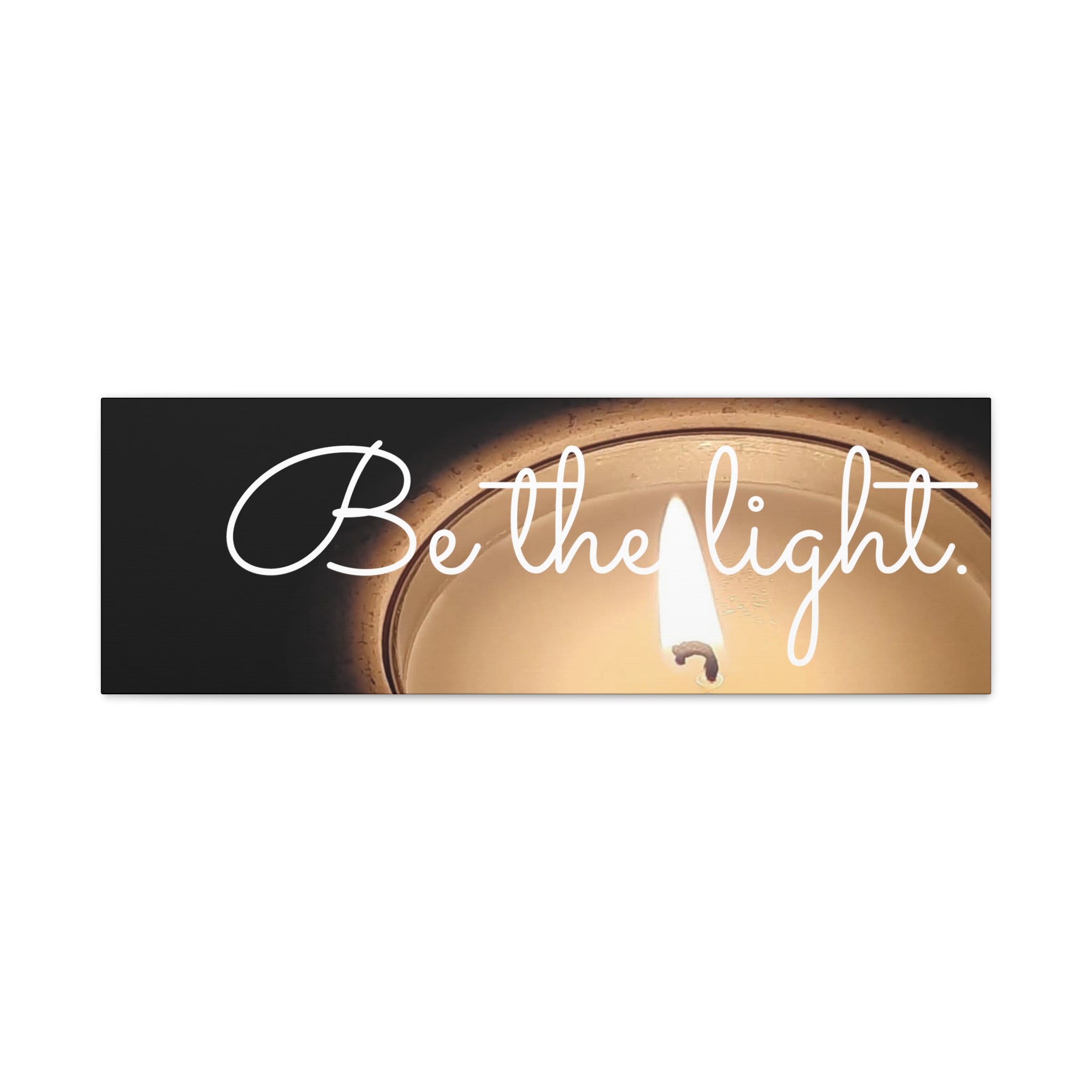 Canvas Print - 'Be the Light' Inspiration Wall Art