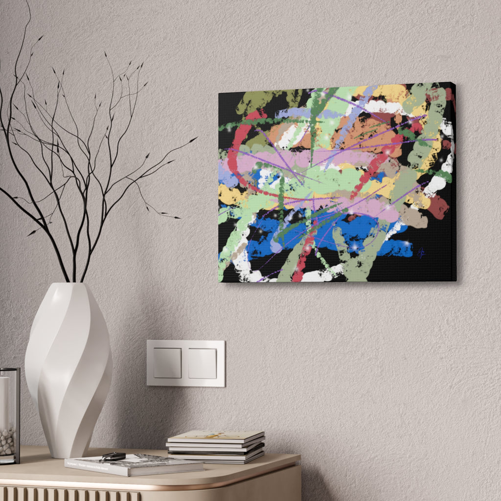 Abstract Color Splash Canvas Print — Vibrant Modern Wall Art (Stretched 1.5")