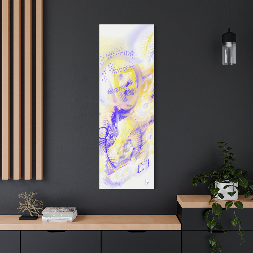 Abstract Feathered Glow Canvas Print — Matte Stretched Wall Art