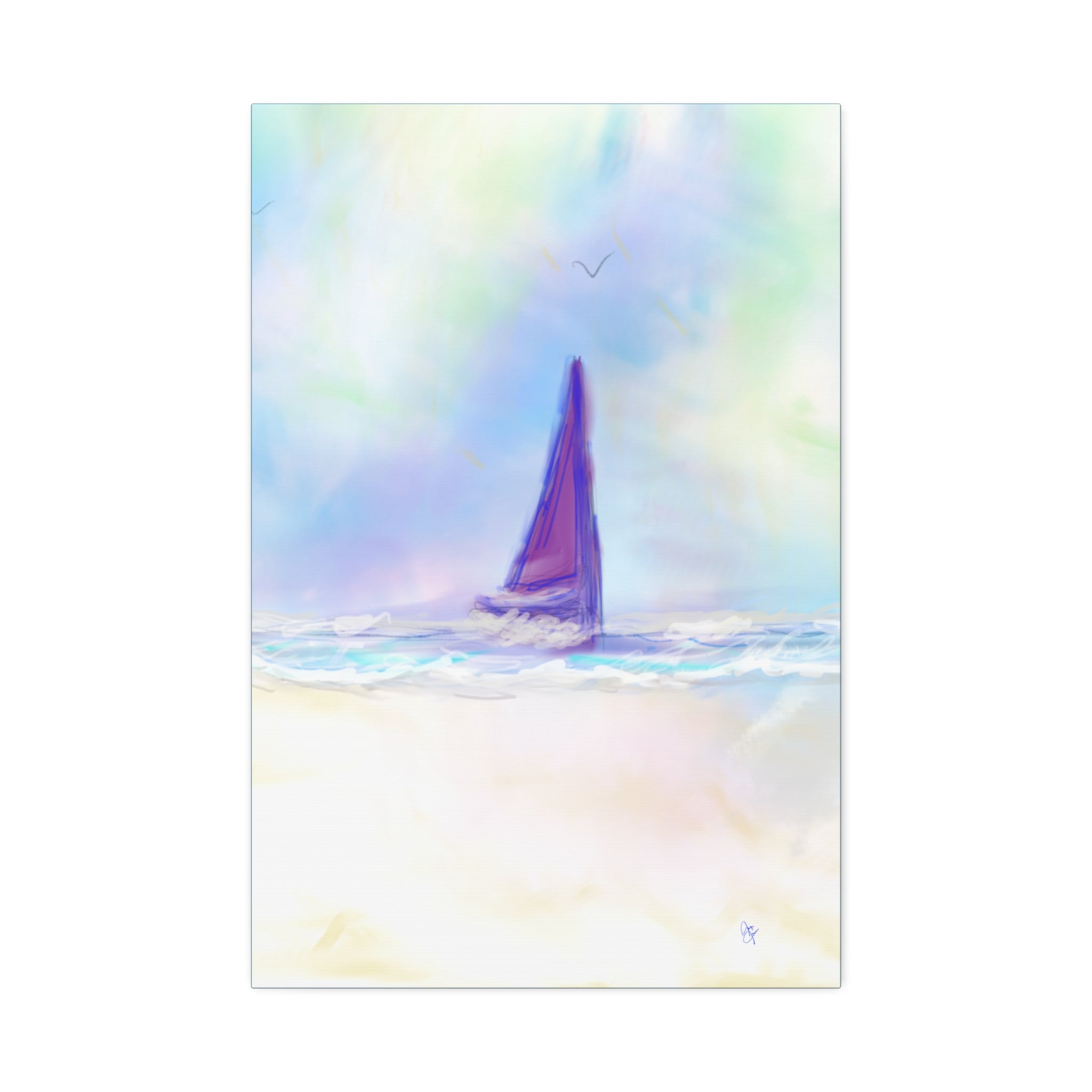 Sailboat Seascape Canvas