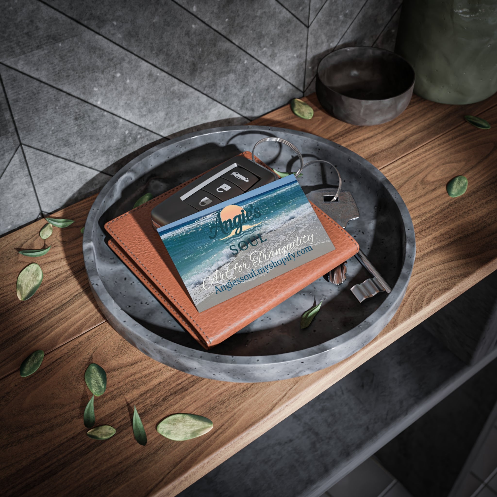 Tranquil Beach Business Cards — 'Art for Tranquility' Professional Cards