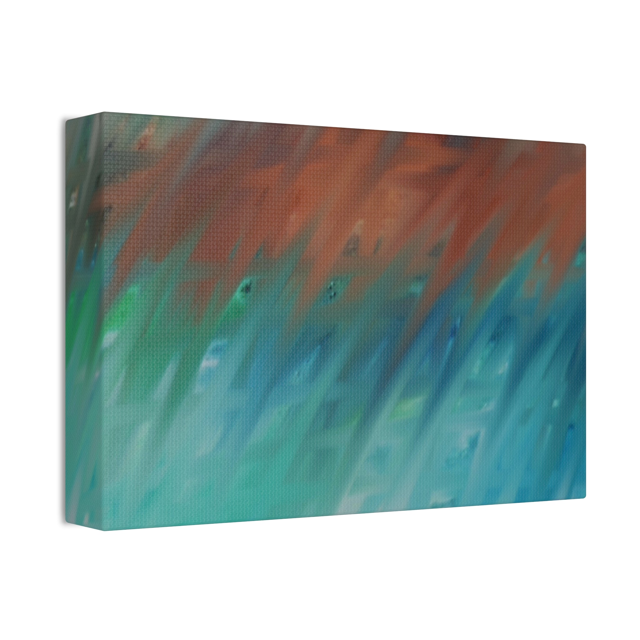 Ocean Breeze Abstract Canvas - Stretched 1.5" Wall Art